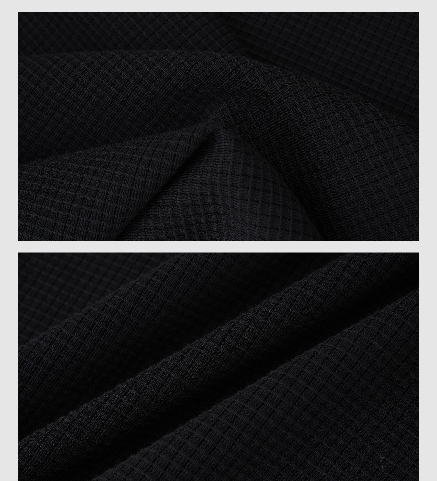 Waffle Jacquard Cotton Polo Shirt