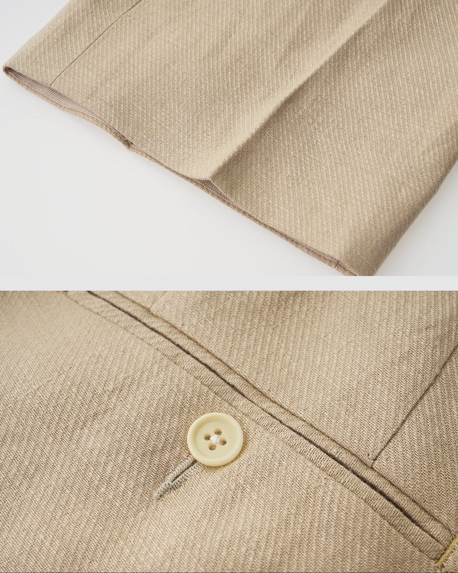 Platinum Linen Suit Set