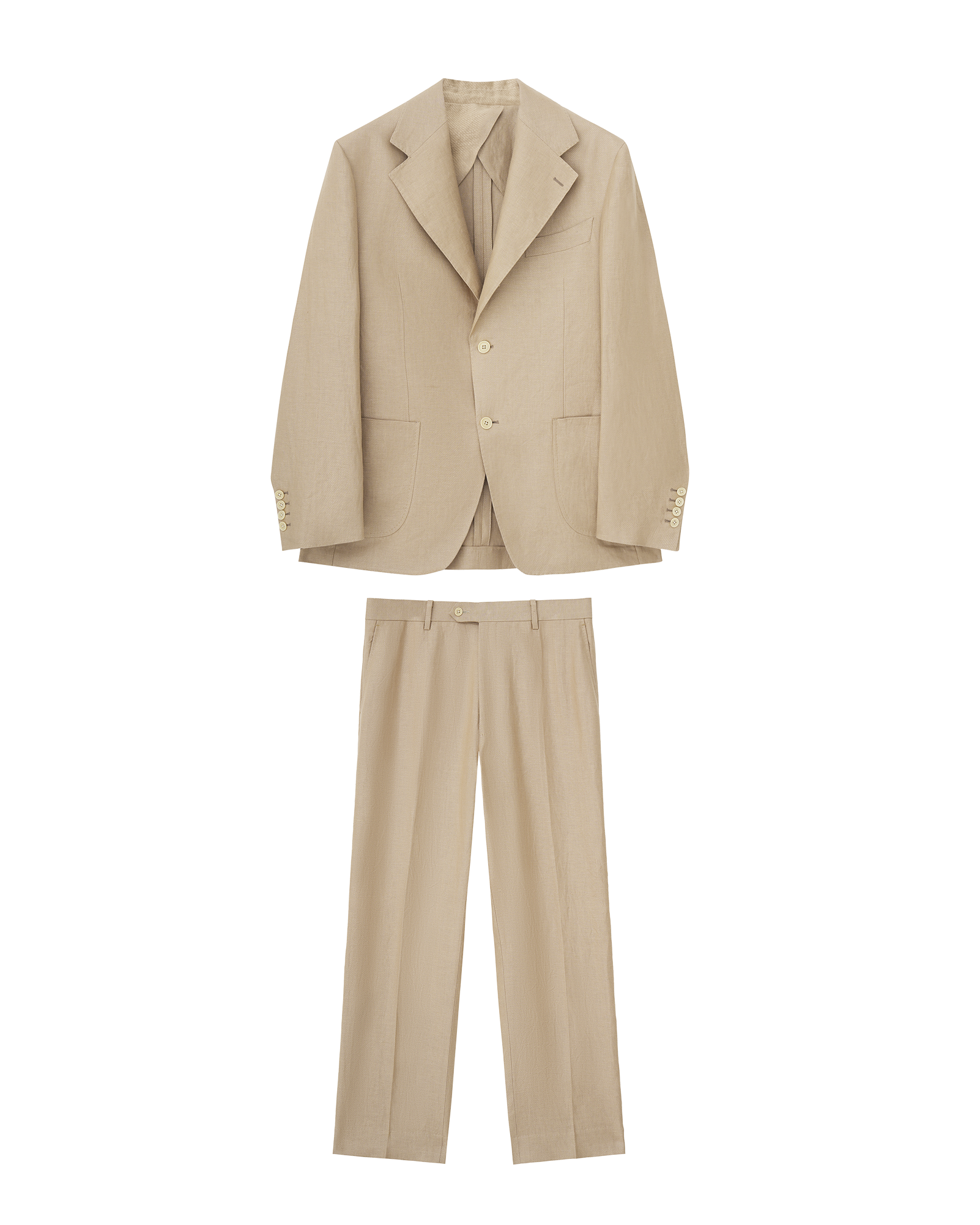 Platinum Linen Suit Set
