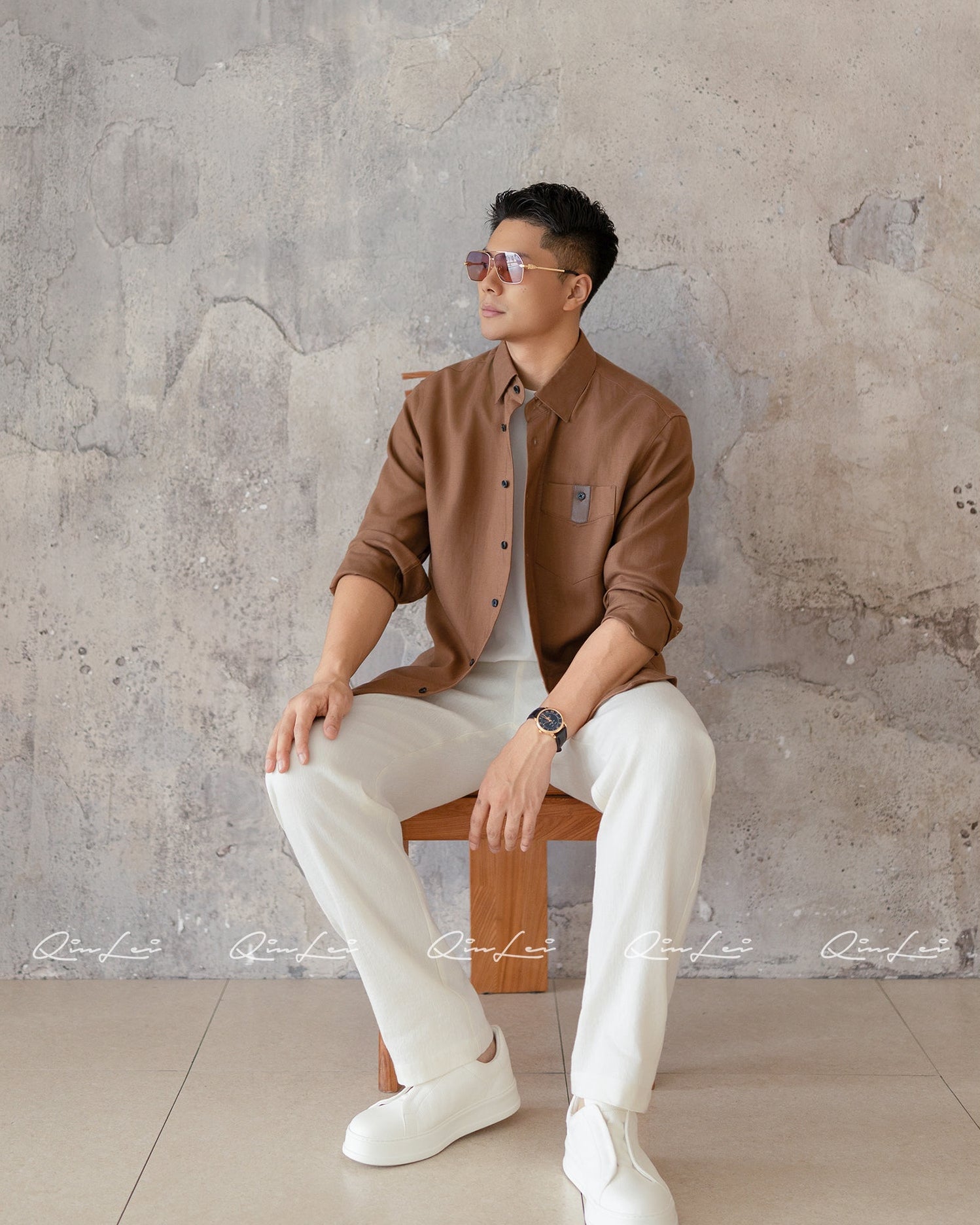 Textured Linen Shirt