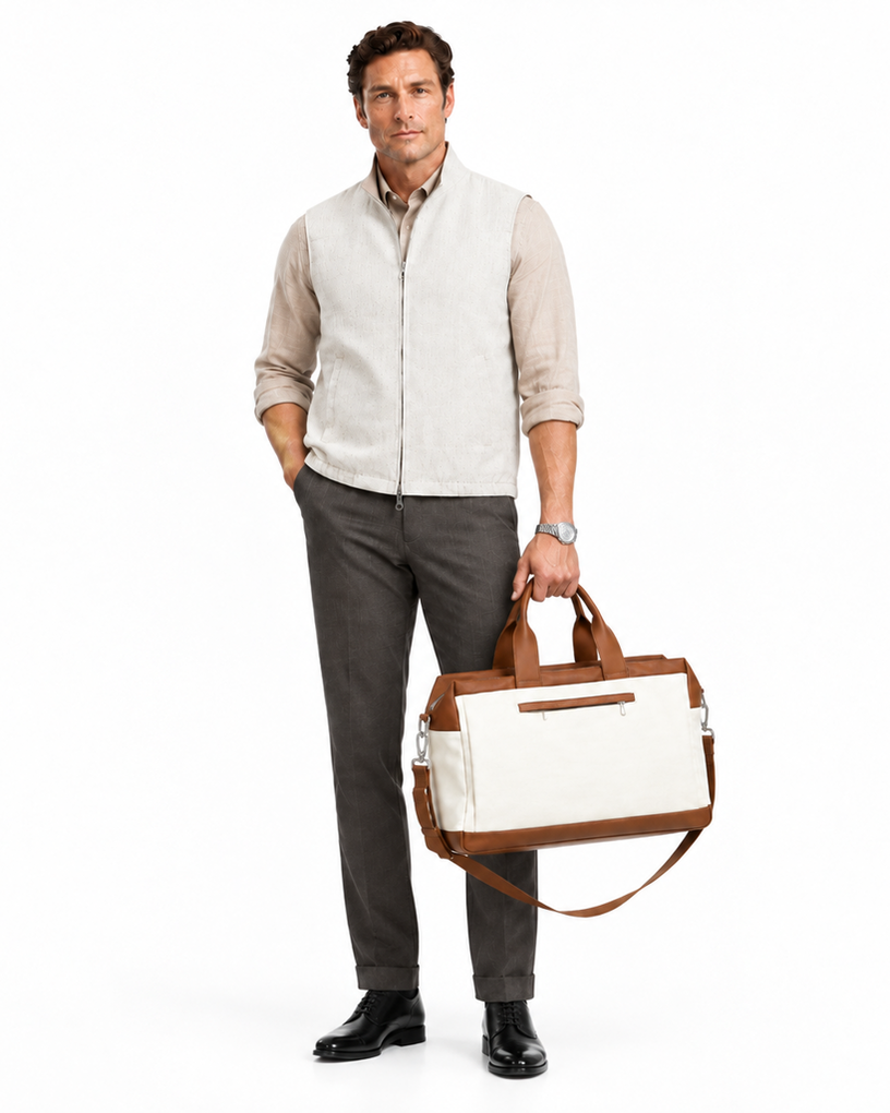 Textured Cowhide Handbag