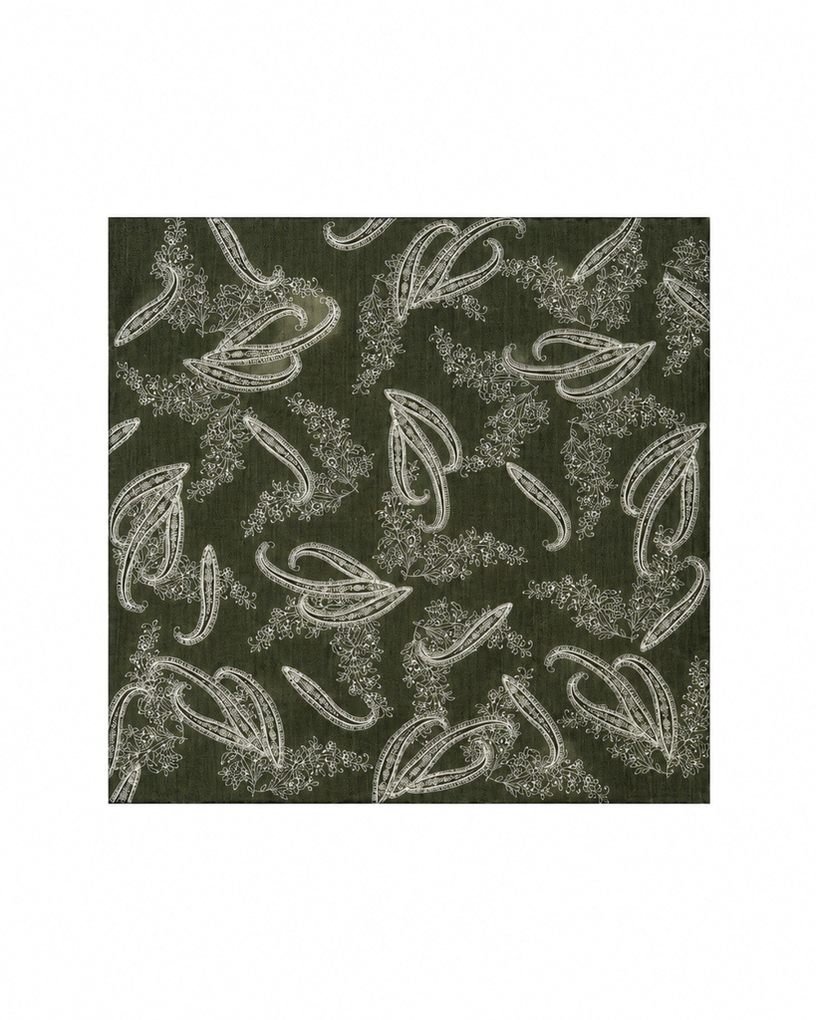 Wool & Silk Woven Pattern Scarf