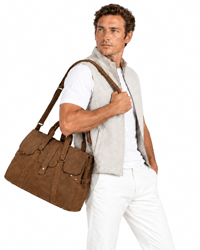 Minimalist Cow Suede-Lined Handbag
