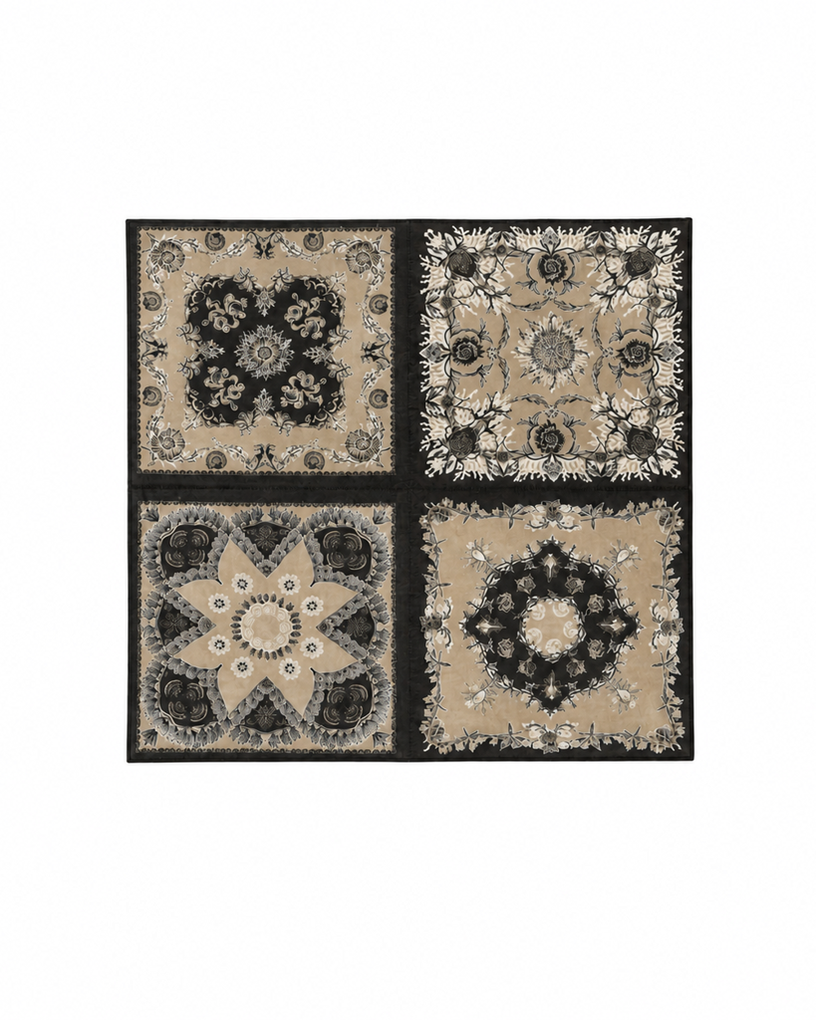 Custom-Woven Wool & Silk Asymmetrical Scarf
