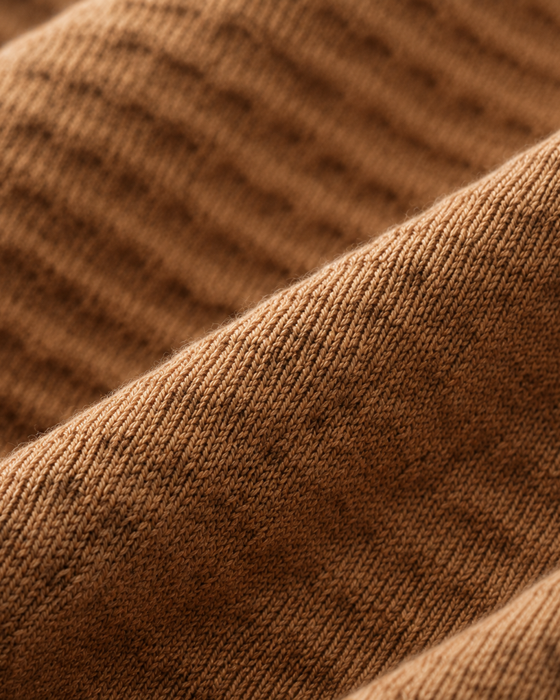 Wool and Silk Custom-Woven Jacquard Sweater
