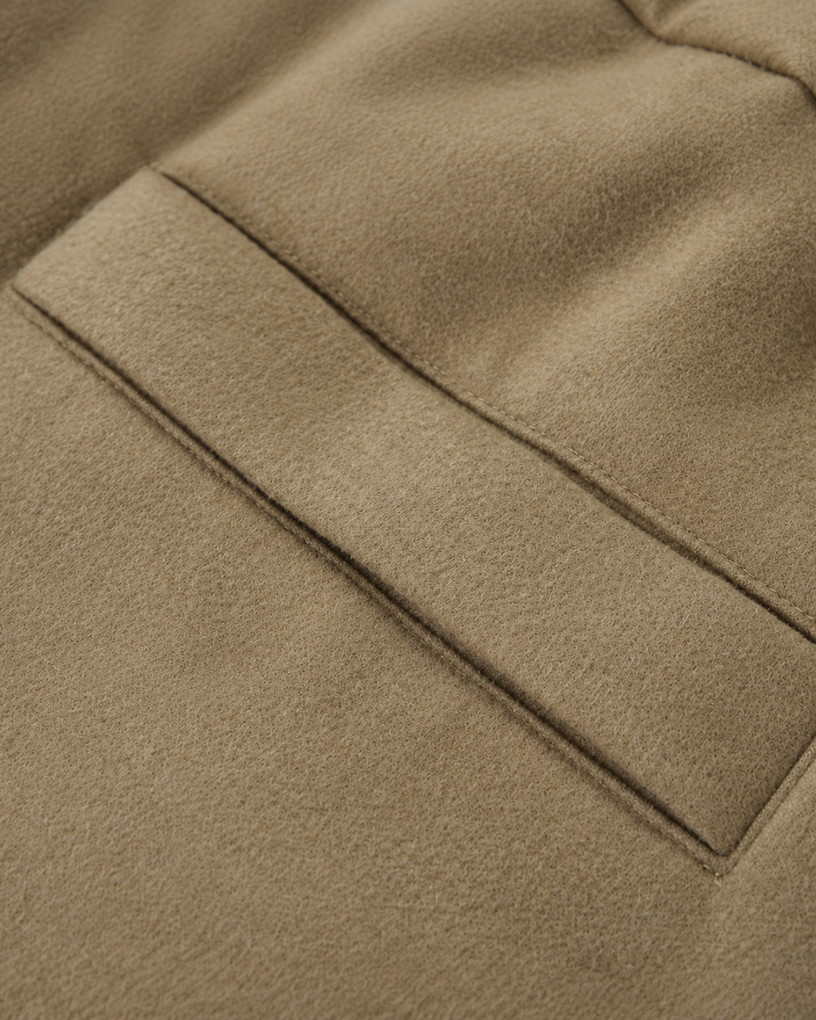 Fleece-Lined Drapey Casual Pants