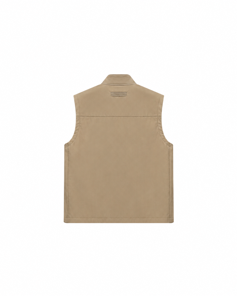 Cashmere and Wool-Lined Windproof Vest