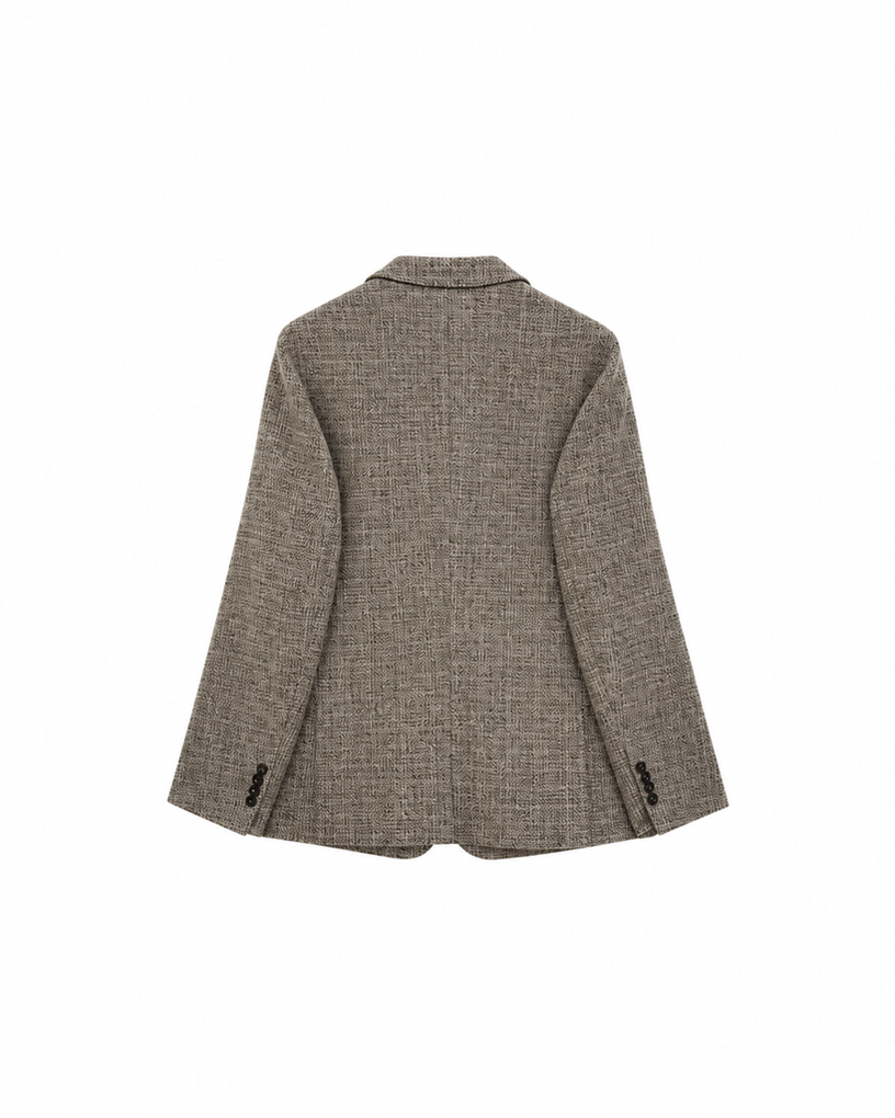 Two-Tone Blended Wool Suit, Custom-Woven
