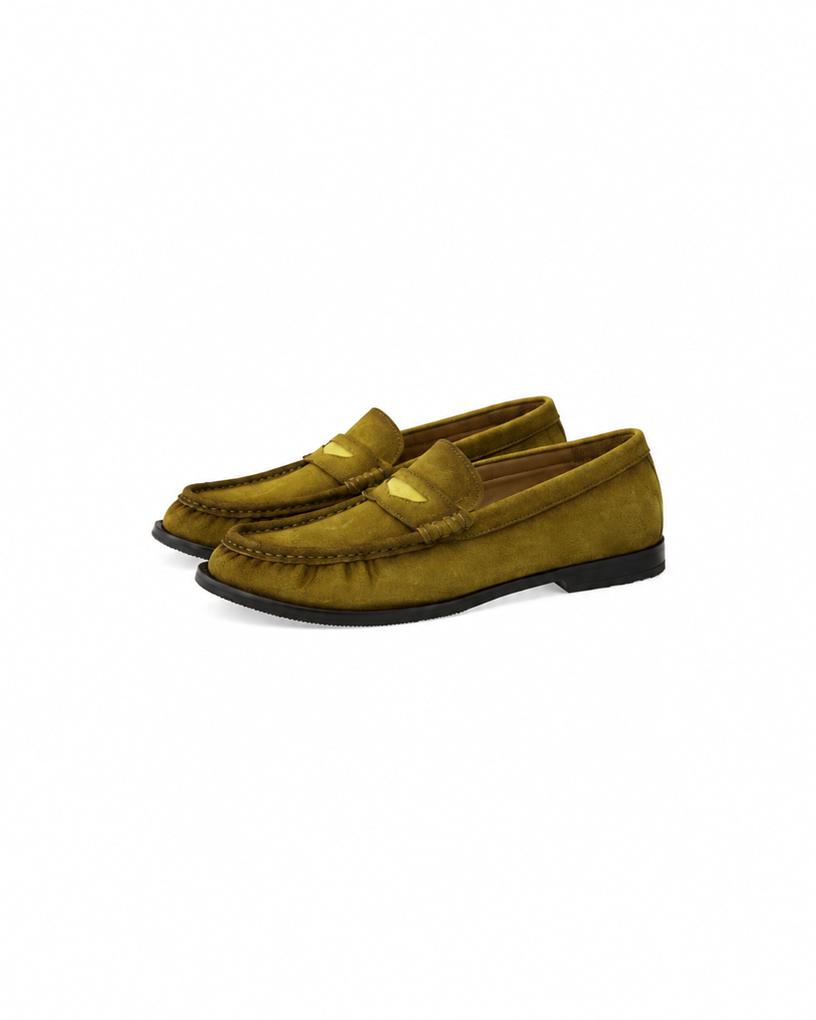 Fine-Grained Calf Suede Casual Shoes