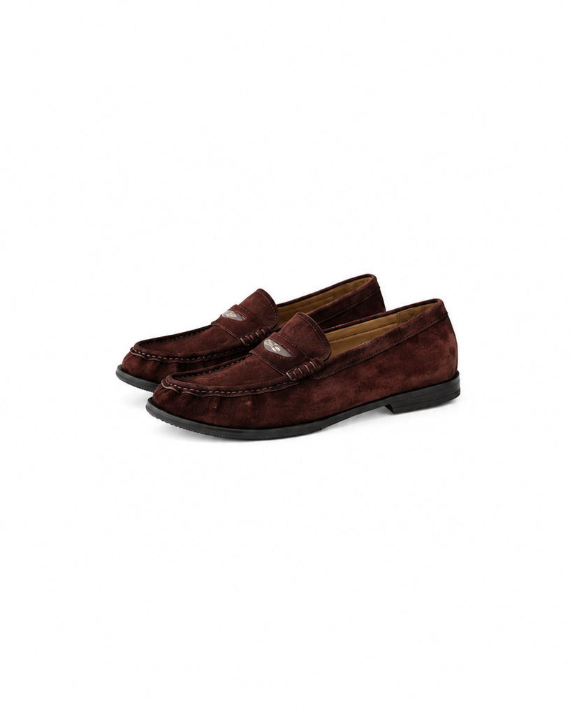 Fine-Grained Calf Suede Casual Shoes