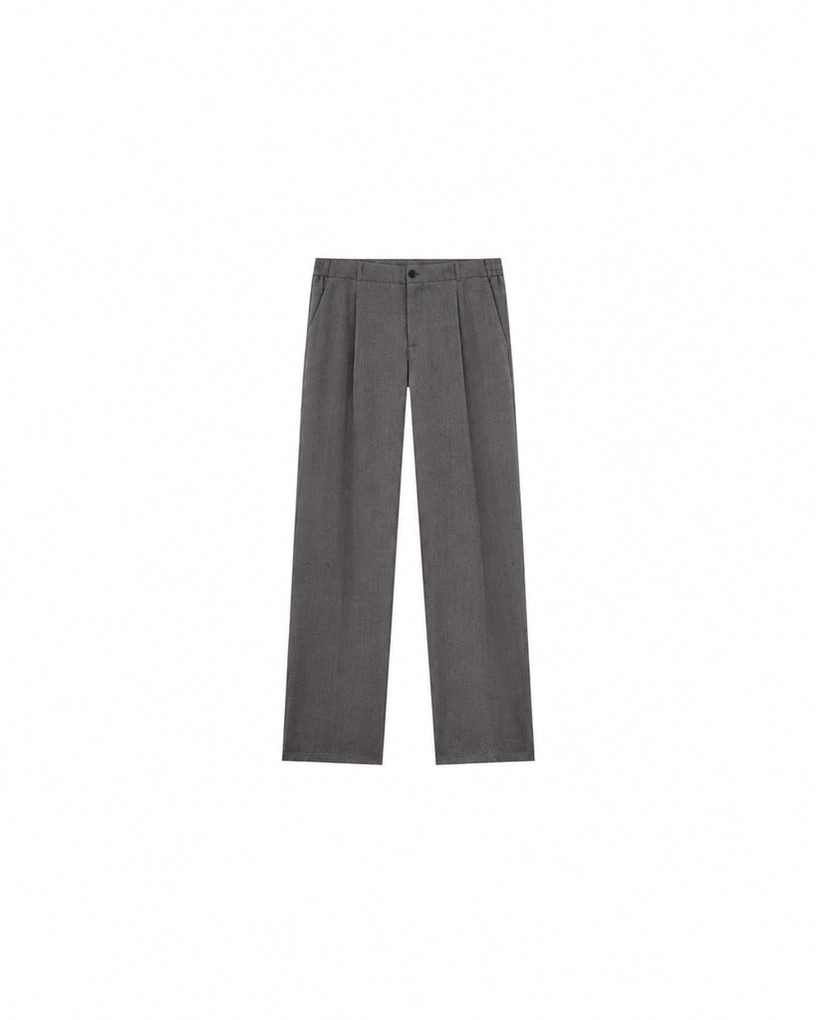 Wool-Blend Tailored Dress Pants