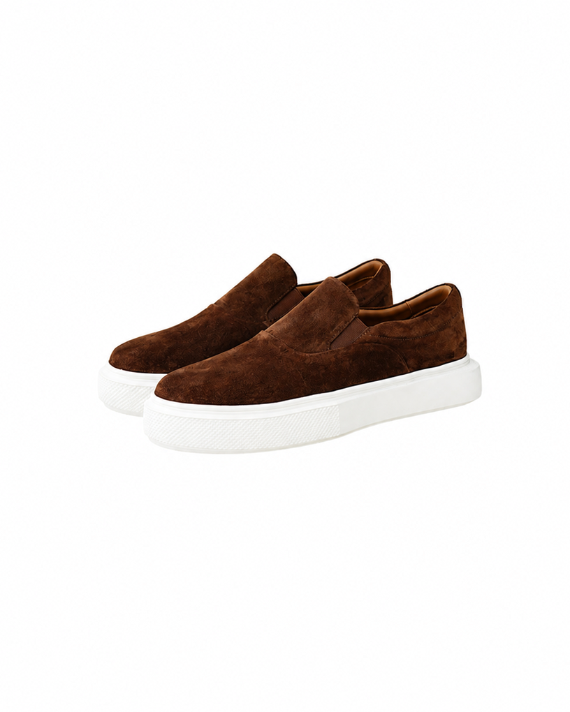 Full-Grain Cowhide Sneakers with Lambskin Lining