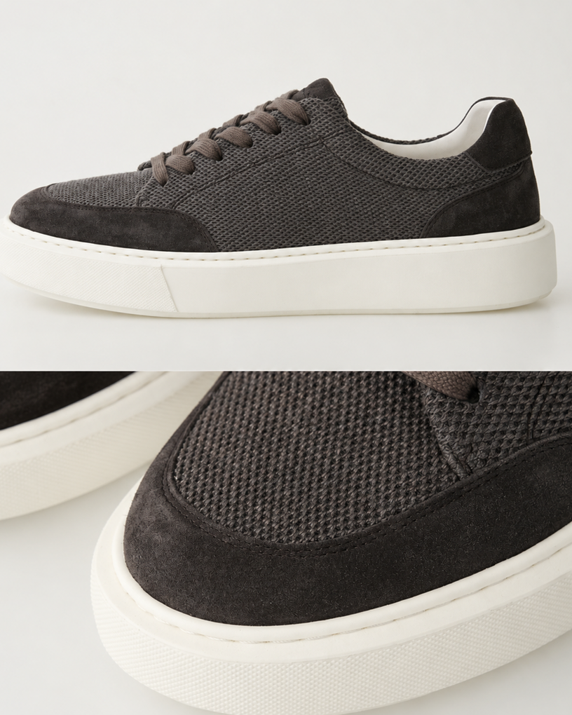Cow Suede Sneakers – Soft-Touch Finish
