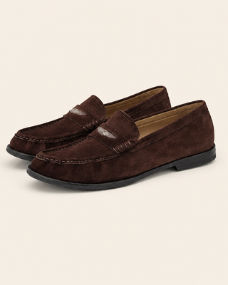 Fine-Grained Calf Suede Casual Shoes