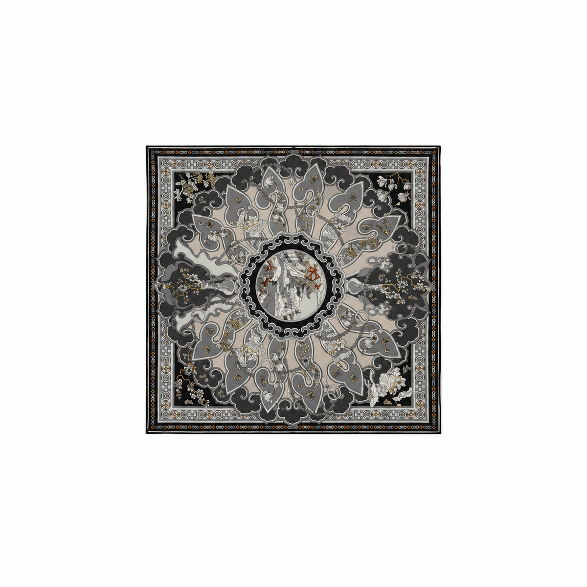 Custom-Woven Wool and Silk Scarf