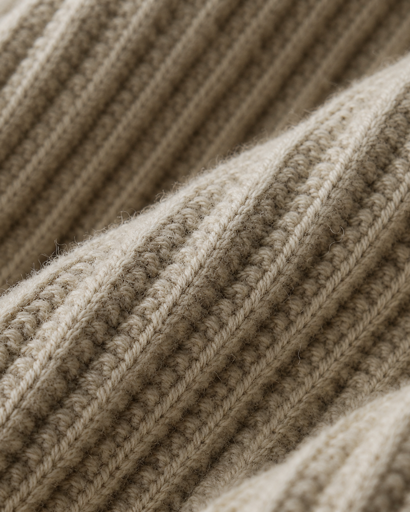 Sheep's Wool 12-Gauge Knit Cardigan