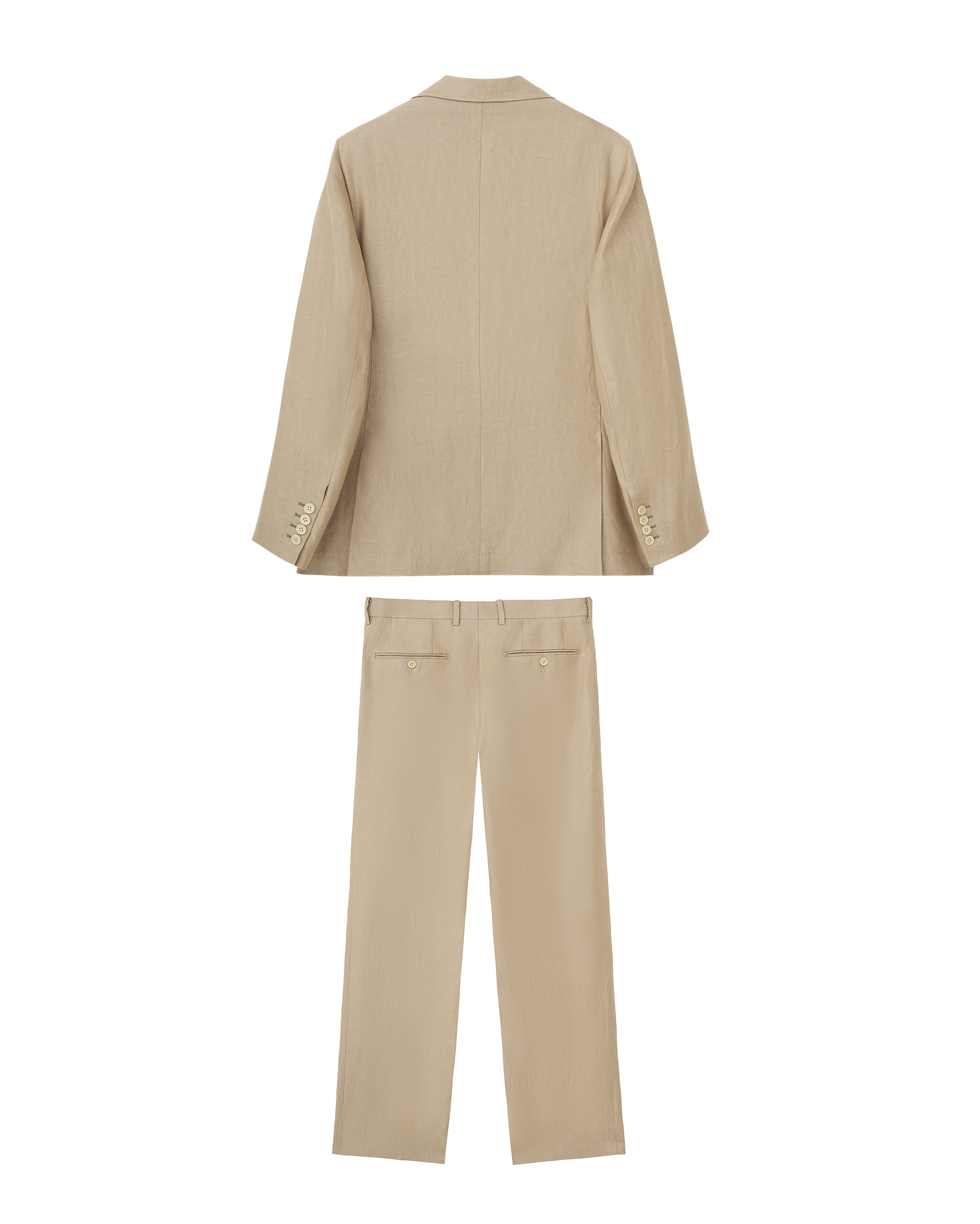 Platinum Linen Suit Set