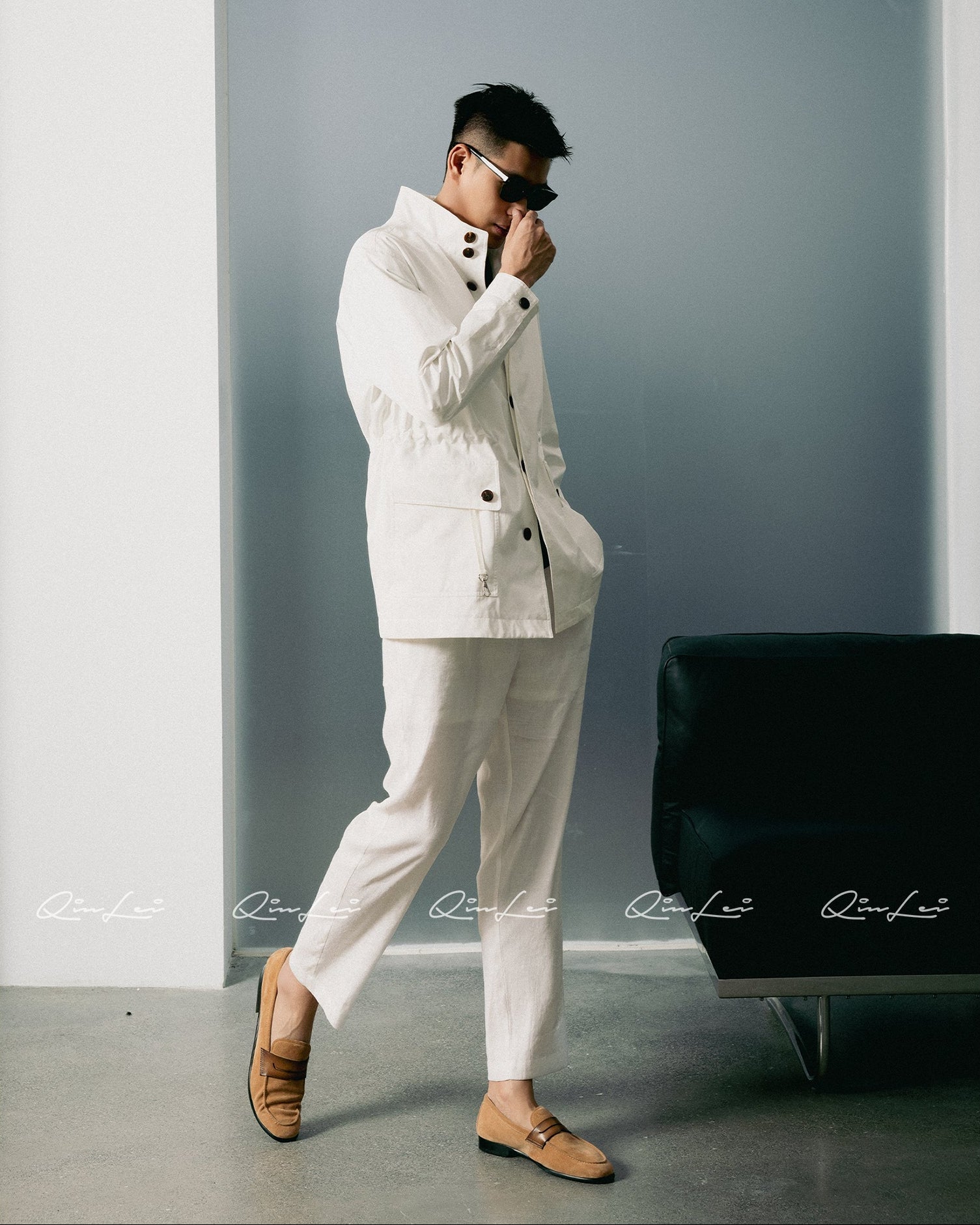 Relaxed Cotton Trench Coat