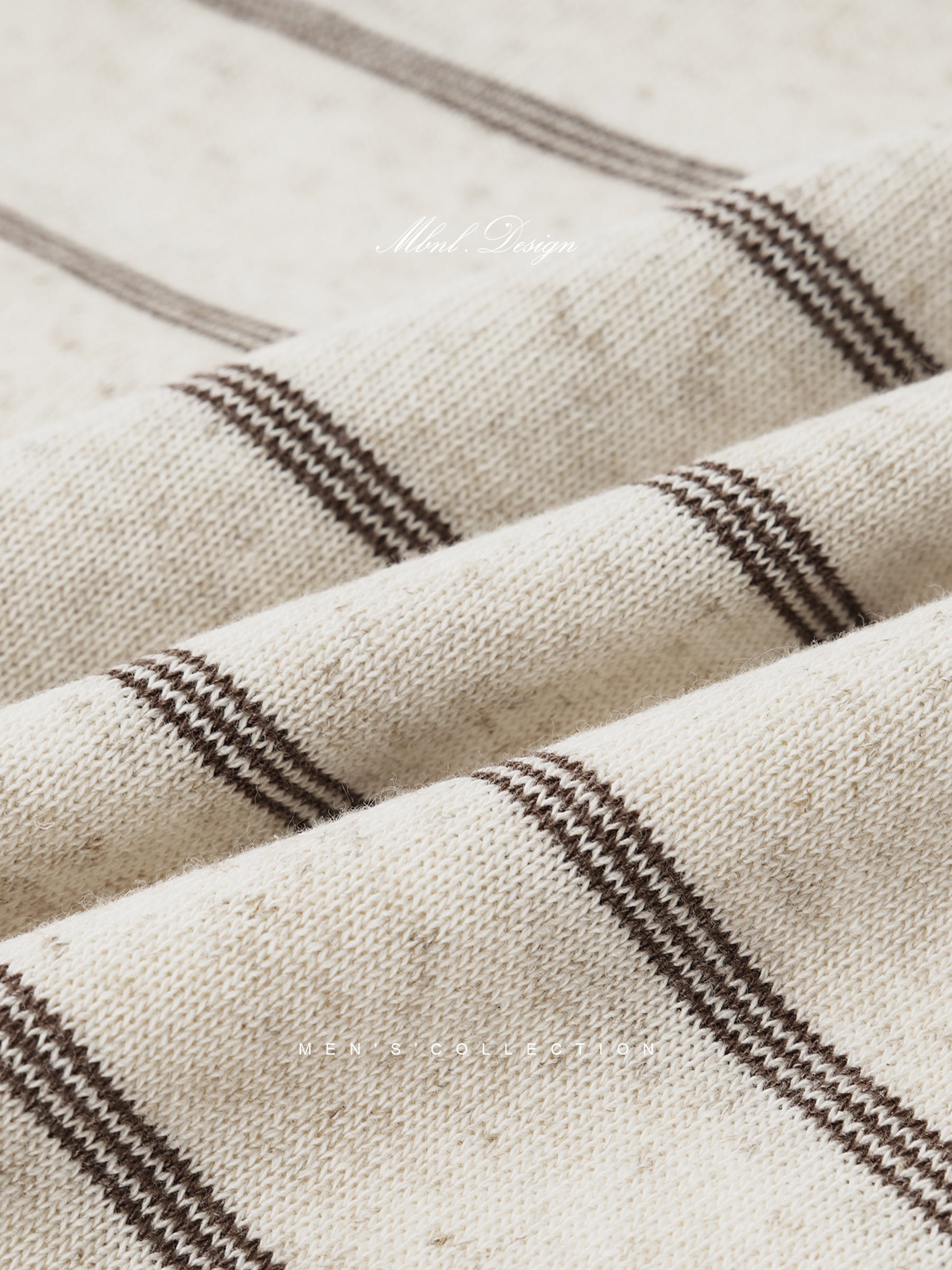 Striped Linen Knit T-shirt