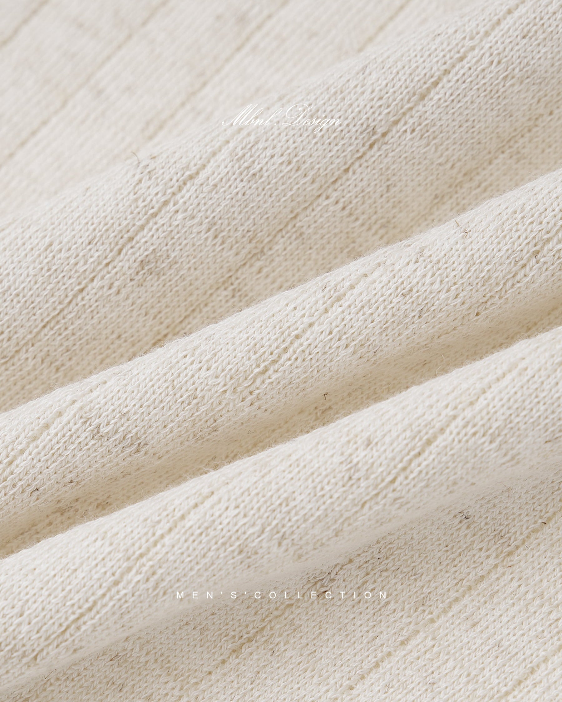 Textured Cotton Linen T-Shirt