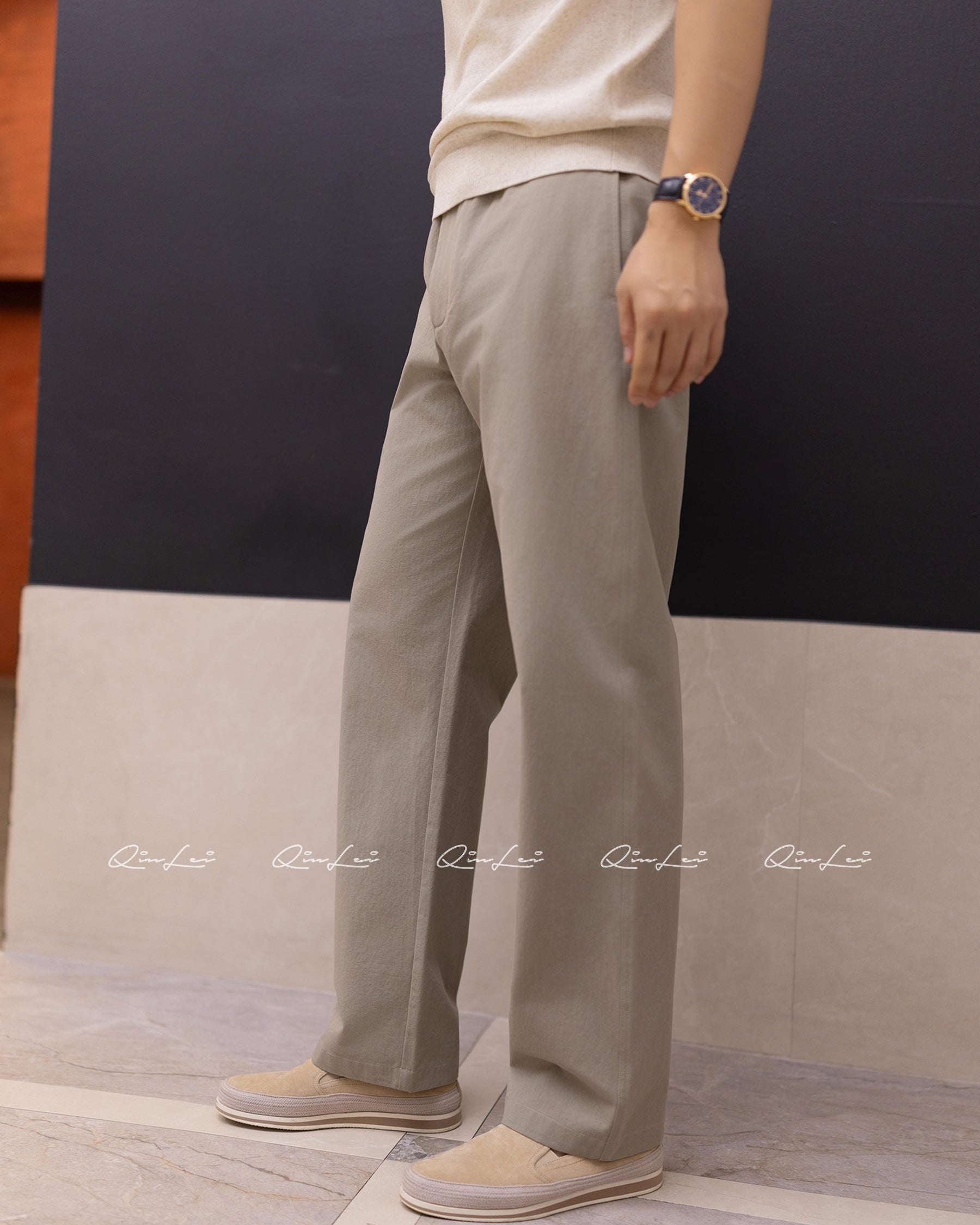 Drawstring Pima Cotton Pants