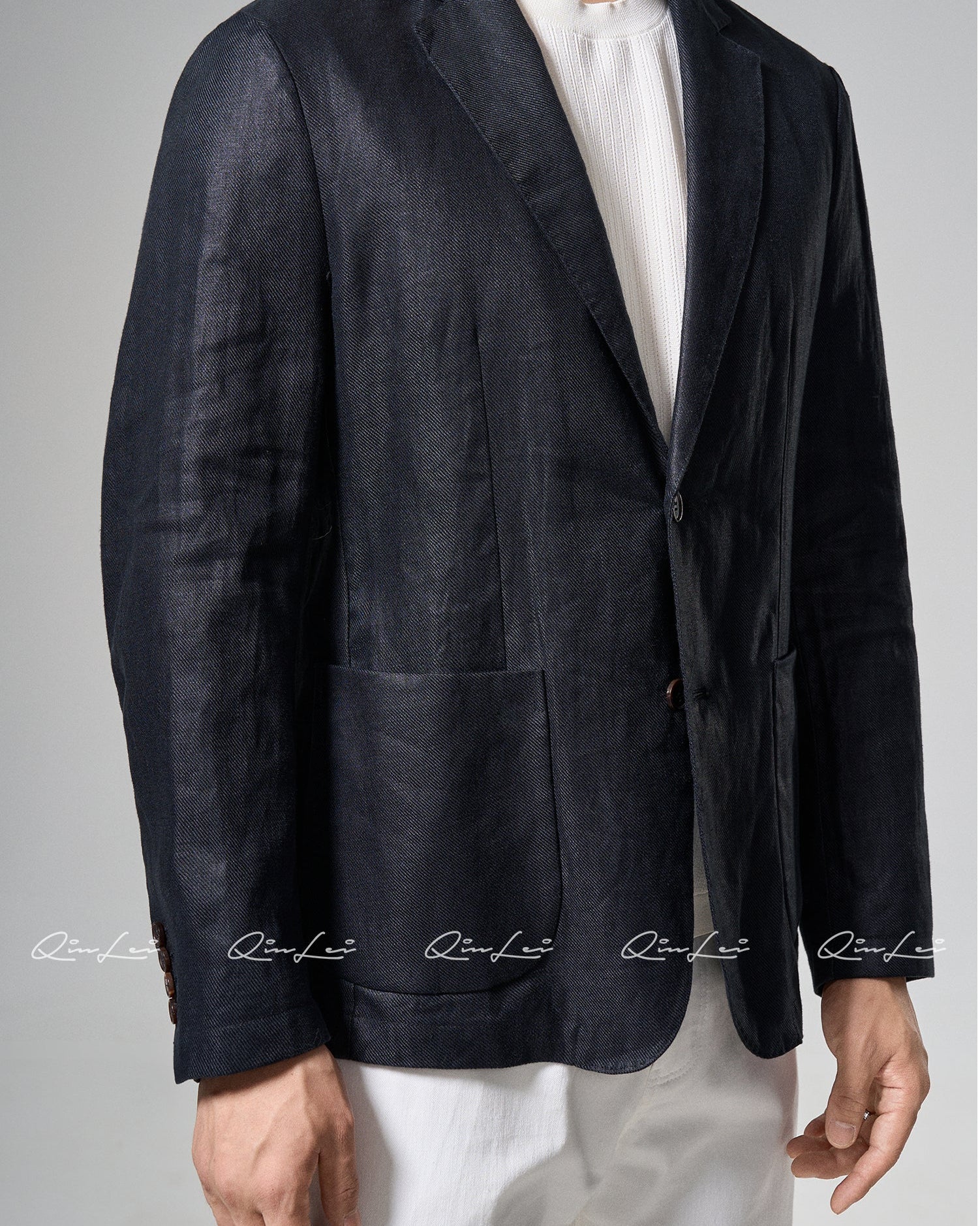 Relaxed Linen Blazer