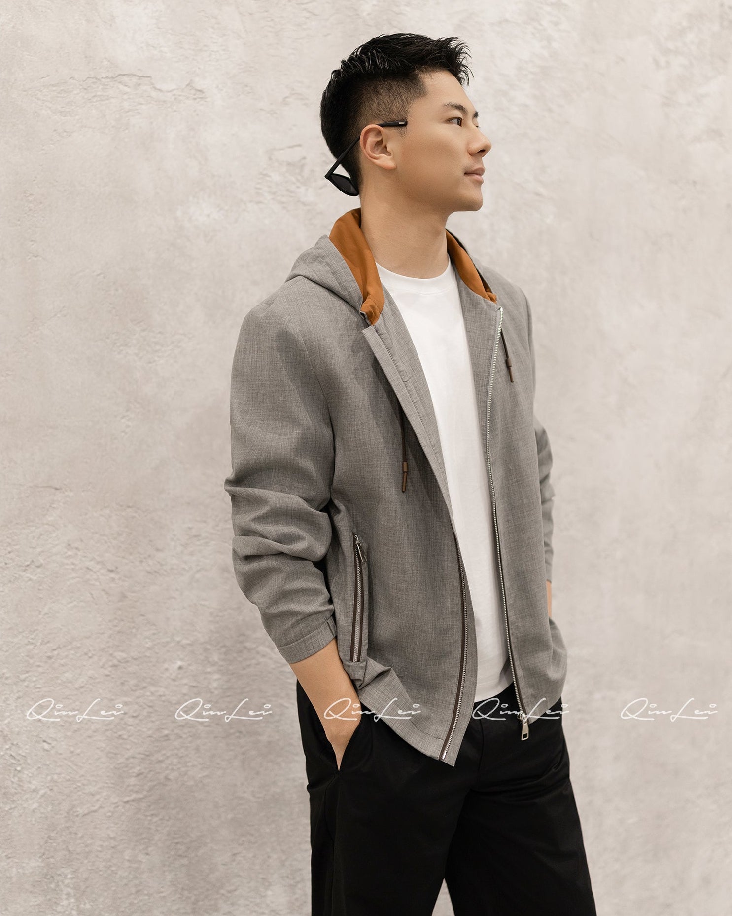 Hooded Wool Jacket
