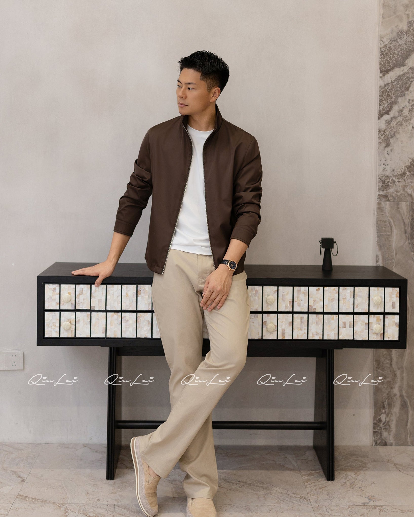 Draped Silk Jacket