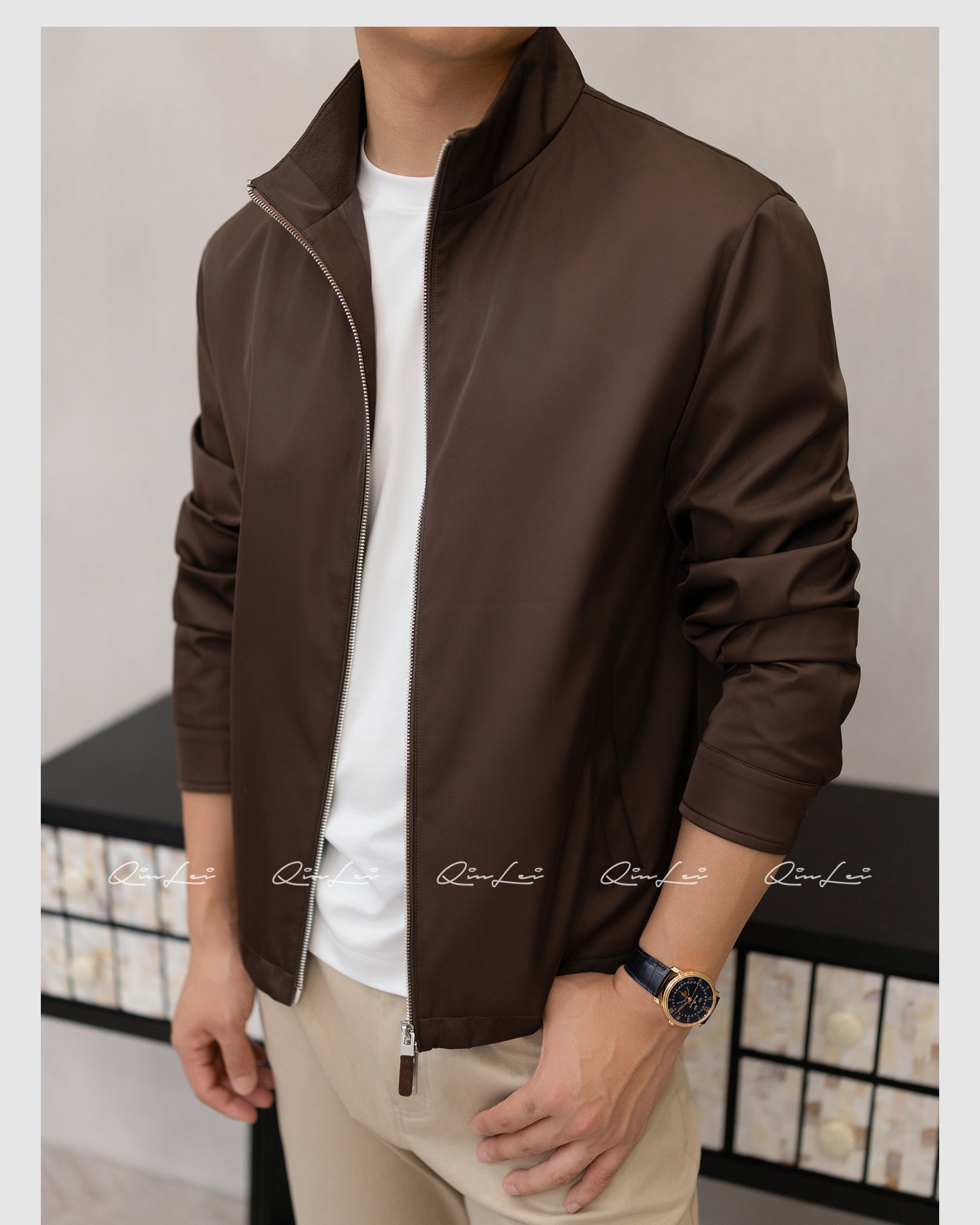 Draped Silk Jacket