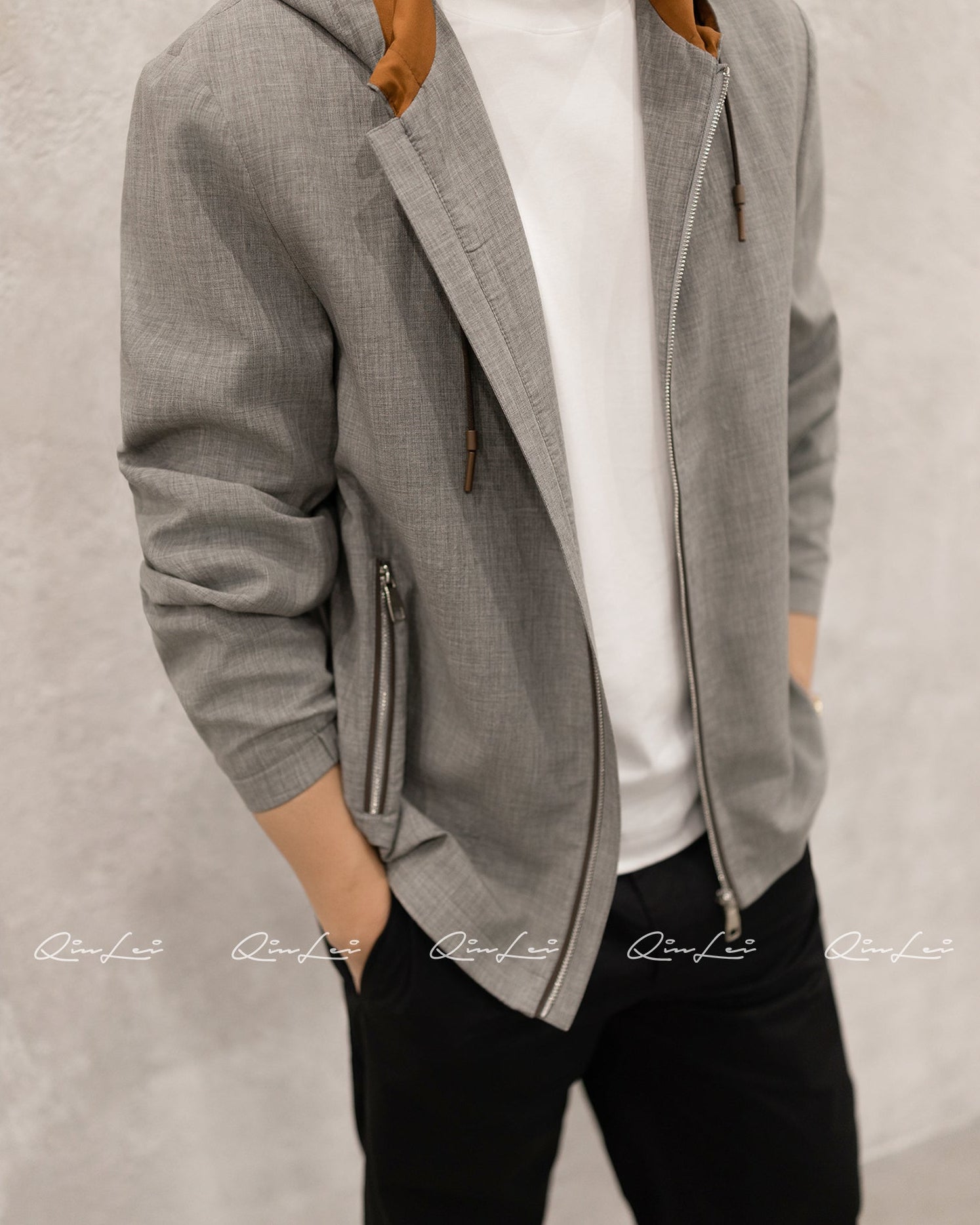 Hooded Wool Jacket