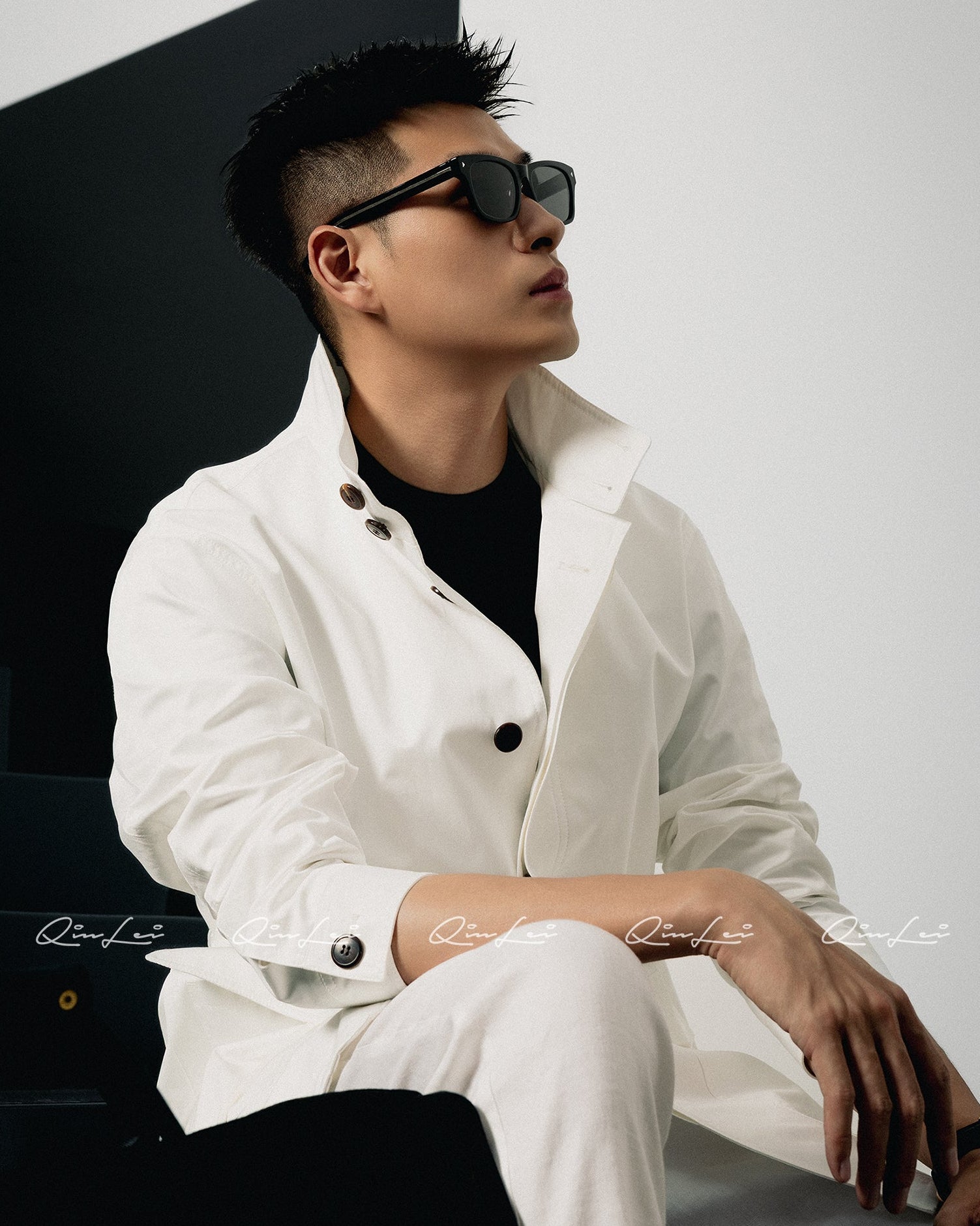 Relaxed Cotton Trench Coat