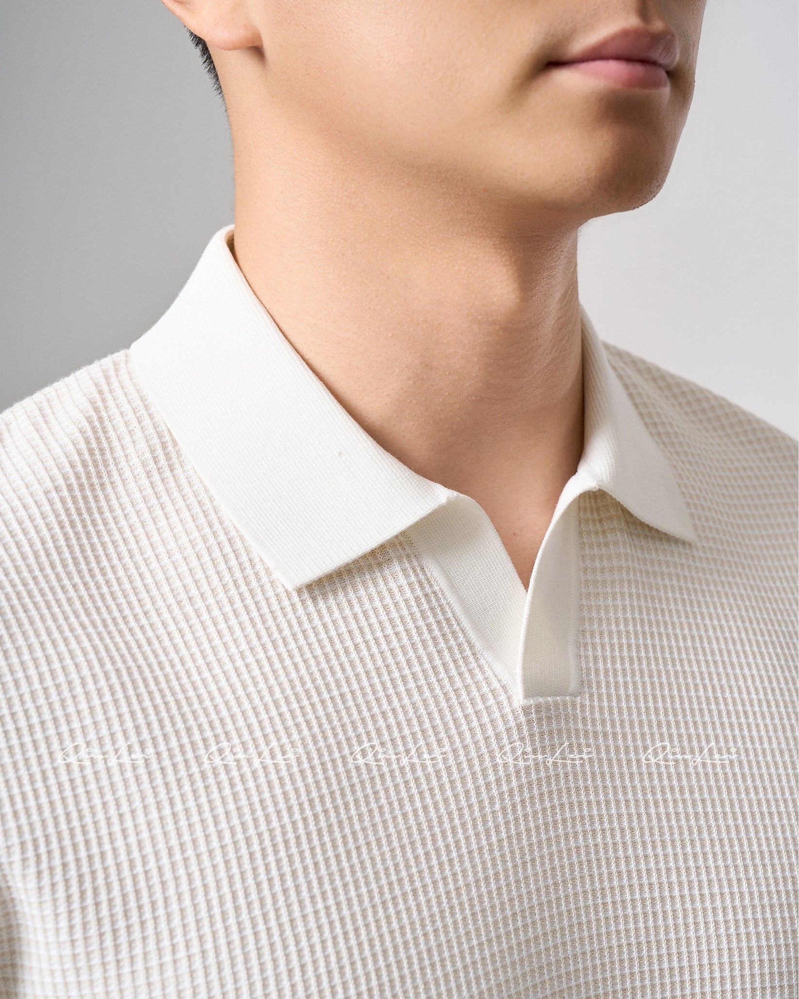 Jacquard Cotton Polo