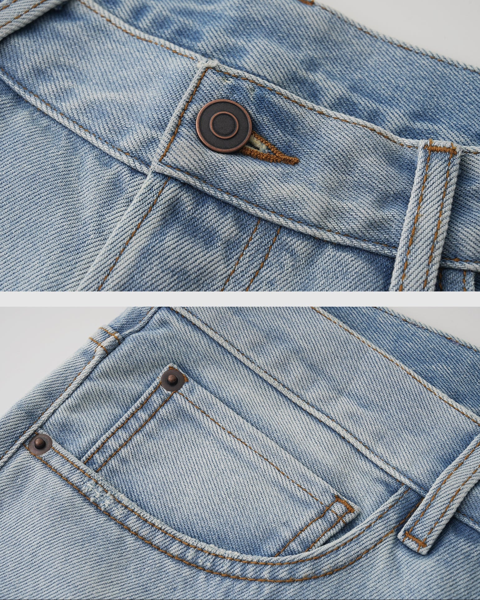 Tapered Cotton Jeans