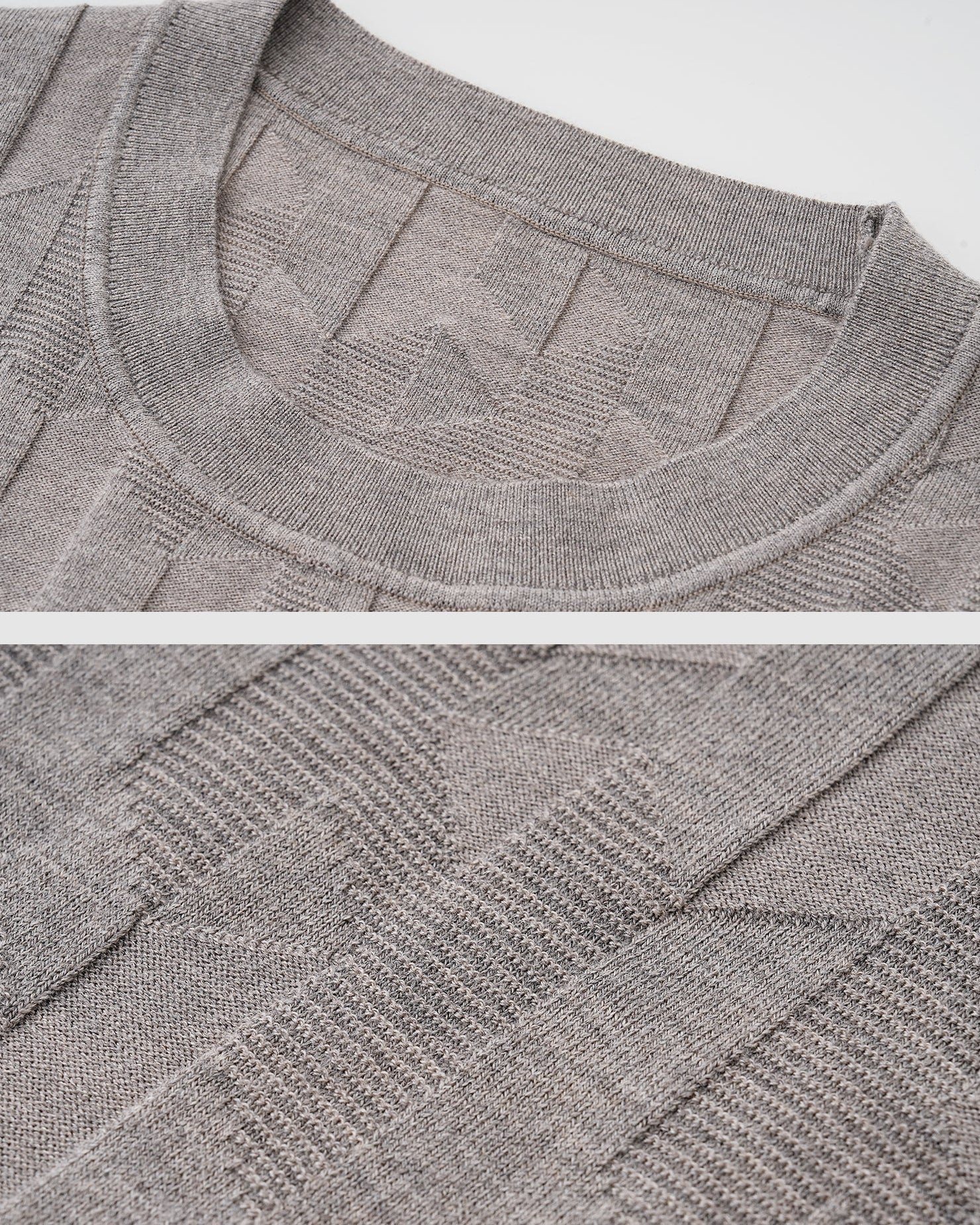 Cashmere Textured Long Sleeve Tee
