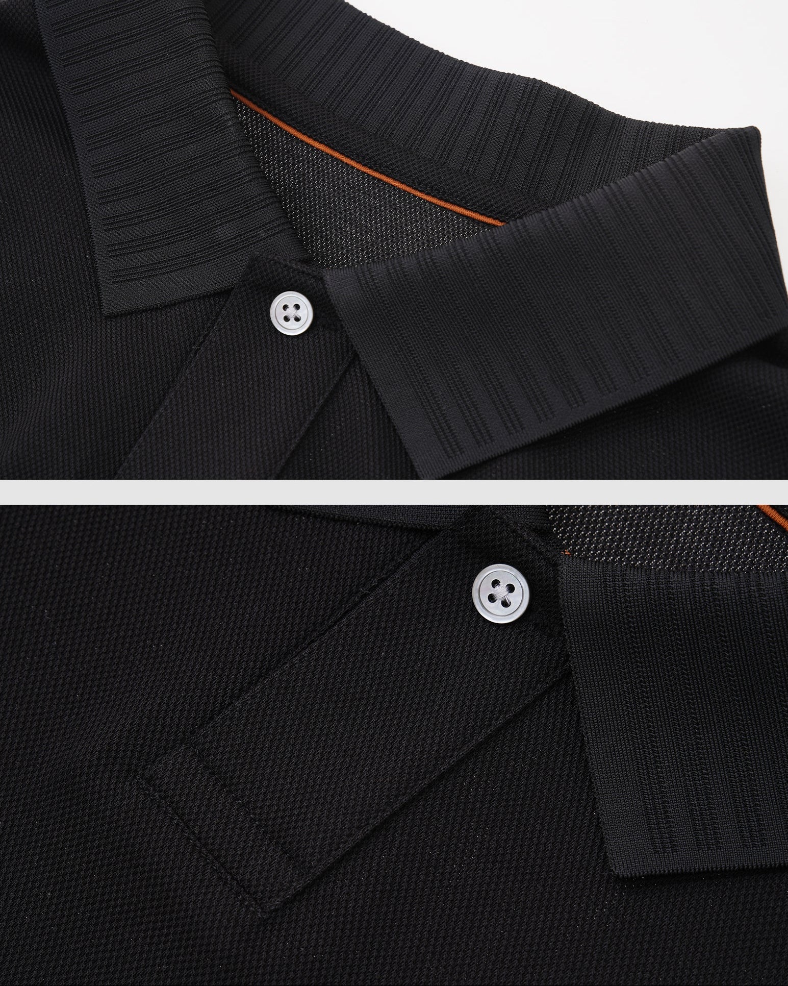 Buttoned Wool Cotton Polo