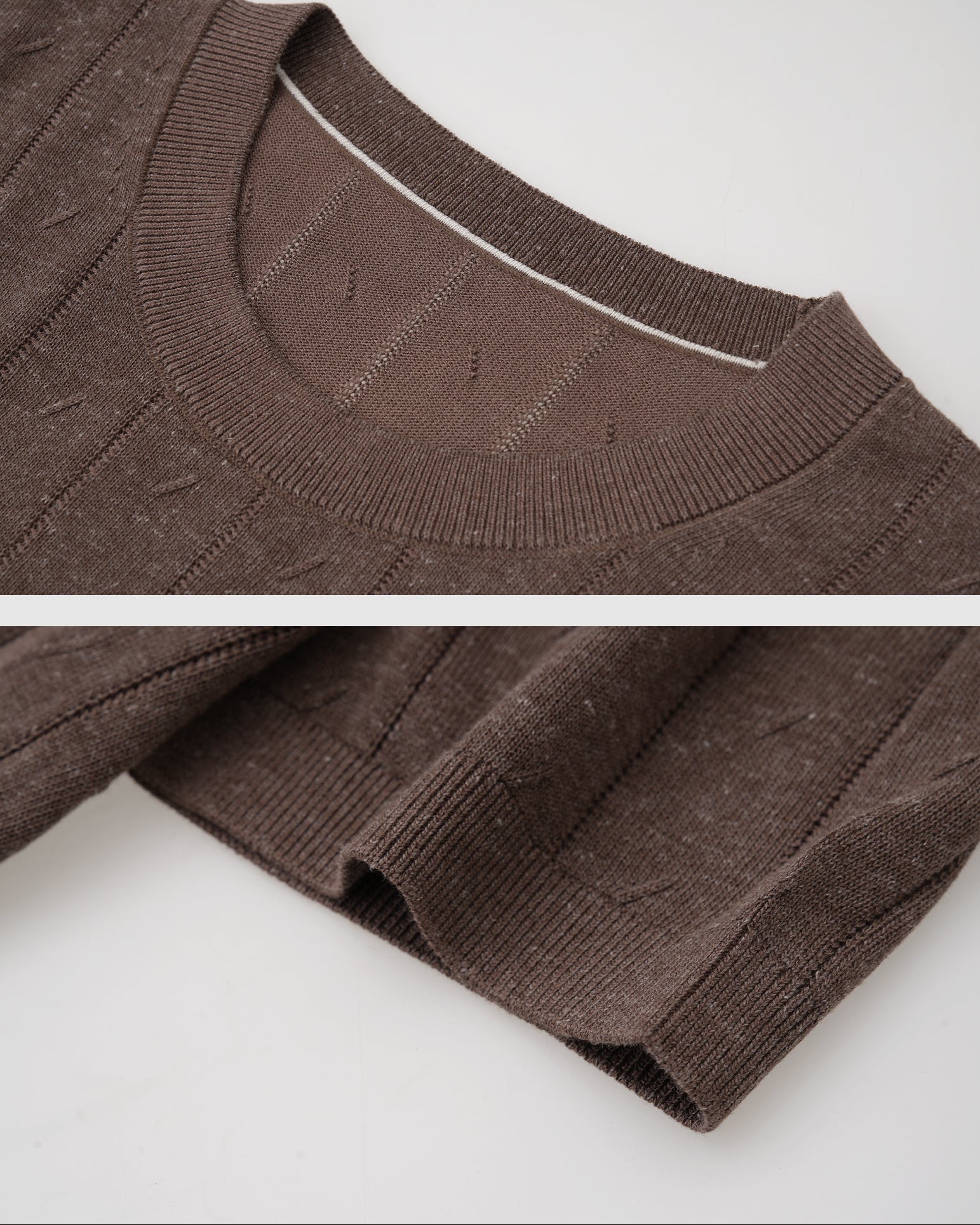 Cable Knit Linen T-Shirt