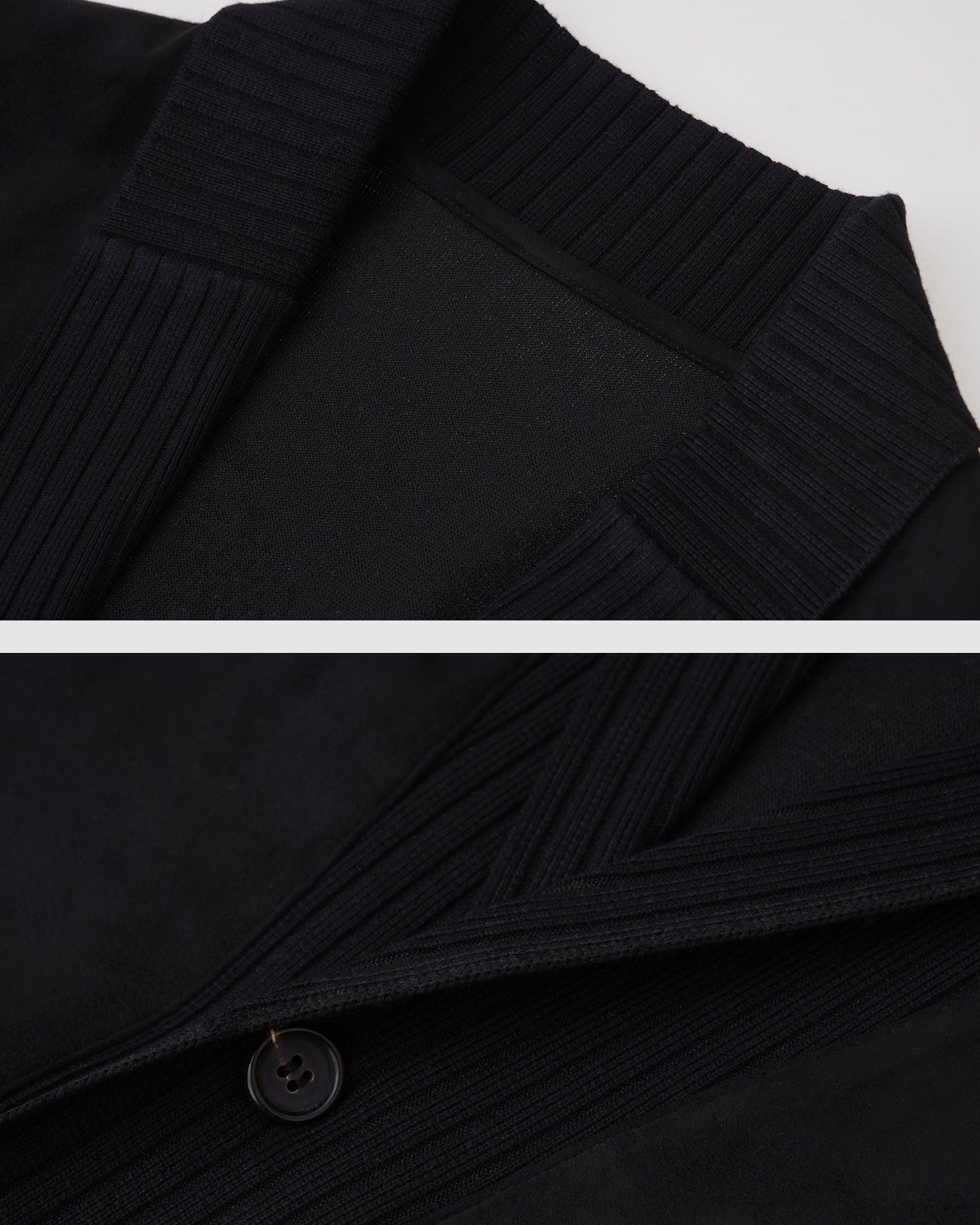 Knit Suede Jacket