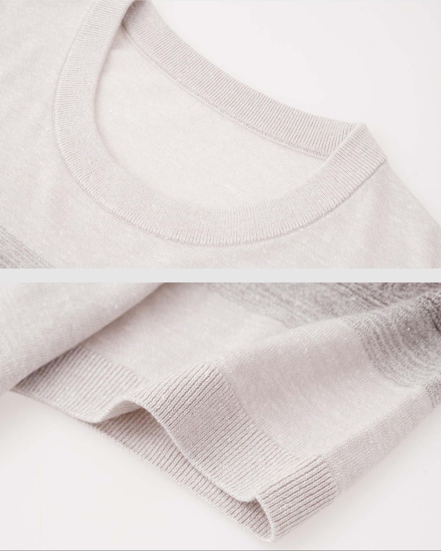 Textured Wool Linen T-Shirt