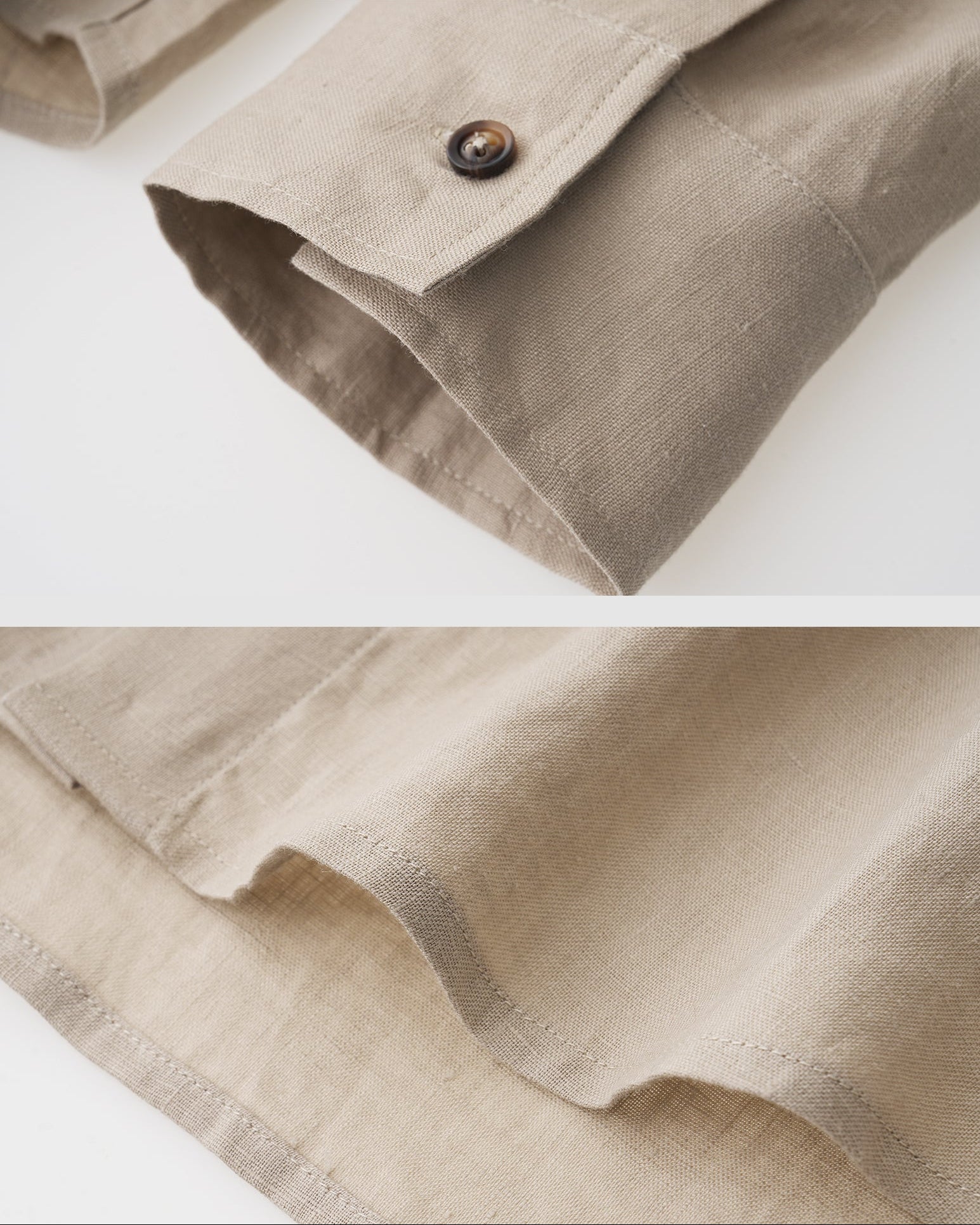 Drop Shoulder Linen Shirt