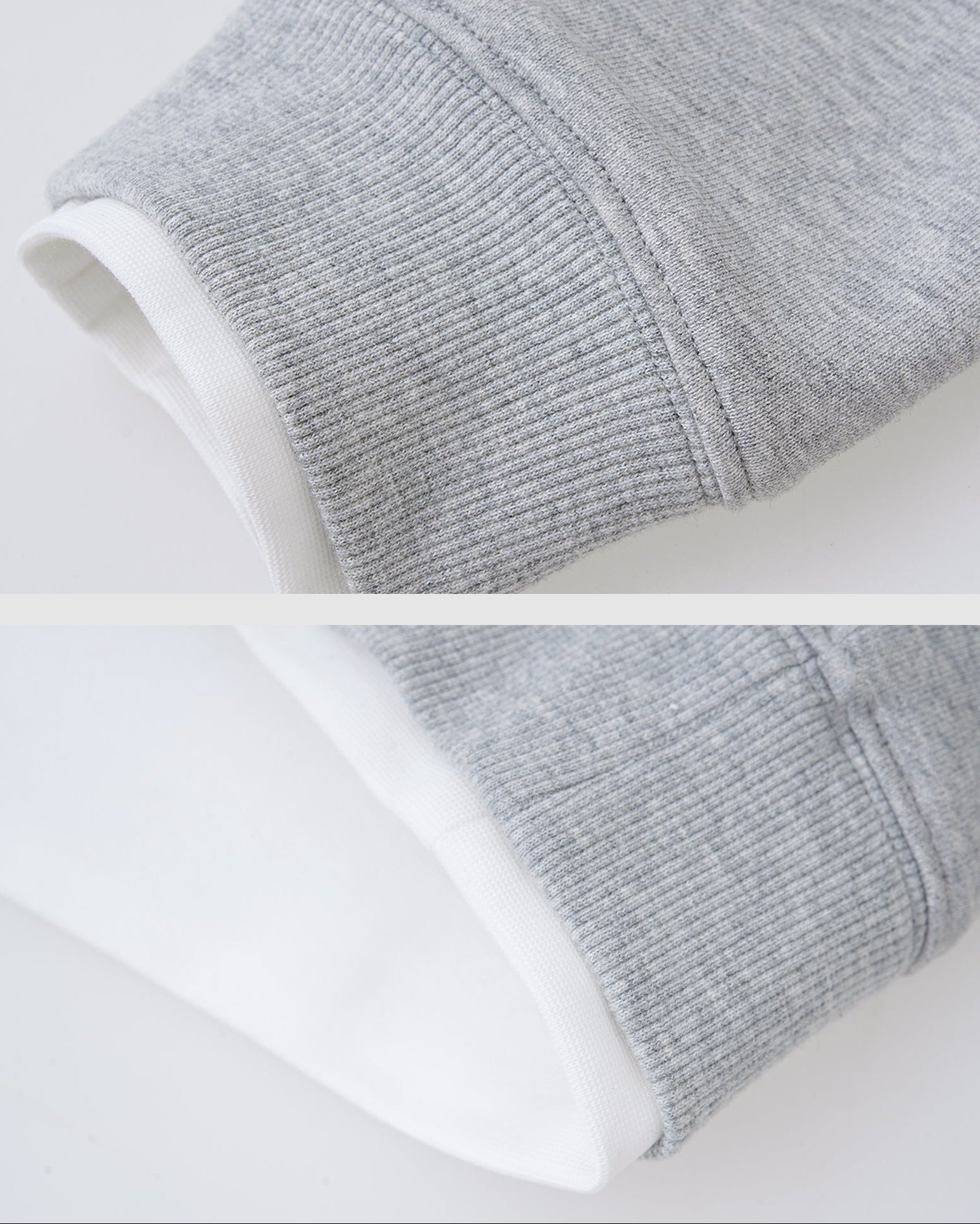 Cotton Double-Layer Crewneck Sweatshirt