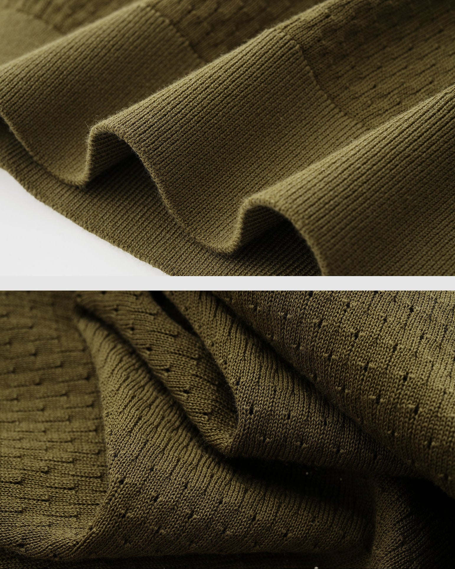 Long Staple Cotton Mesh Knit Polo