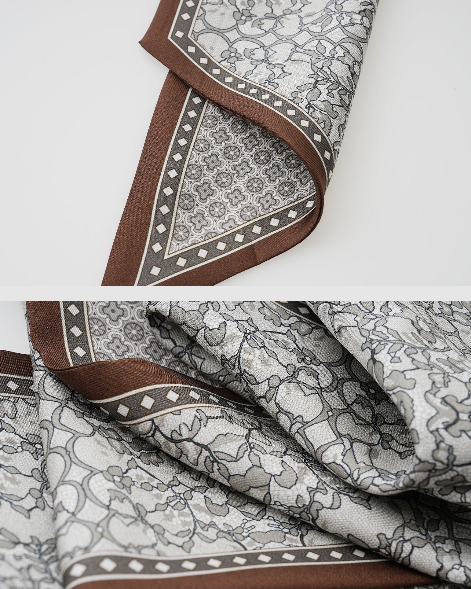 Floral Vine Silk Scarf