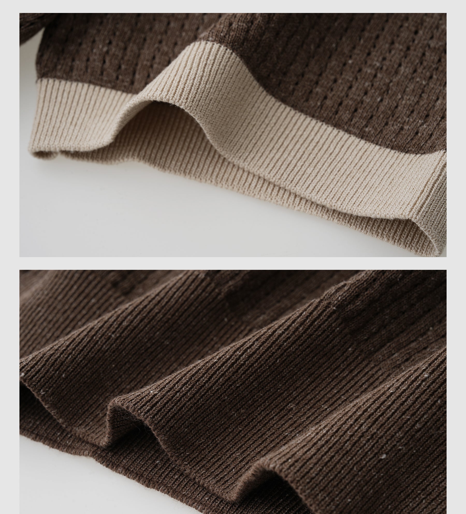 Open Knit Linen Polo