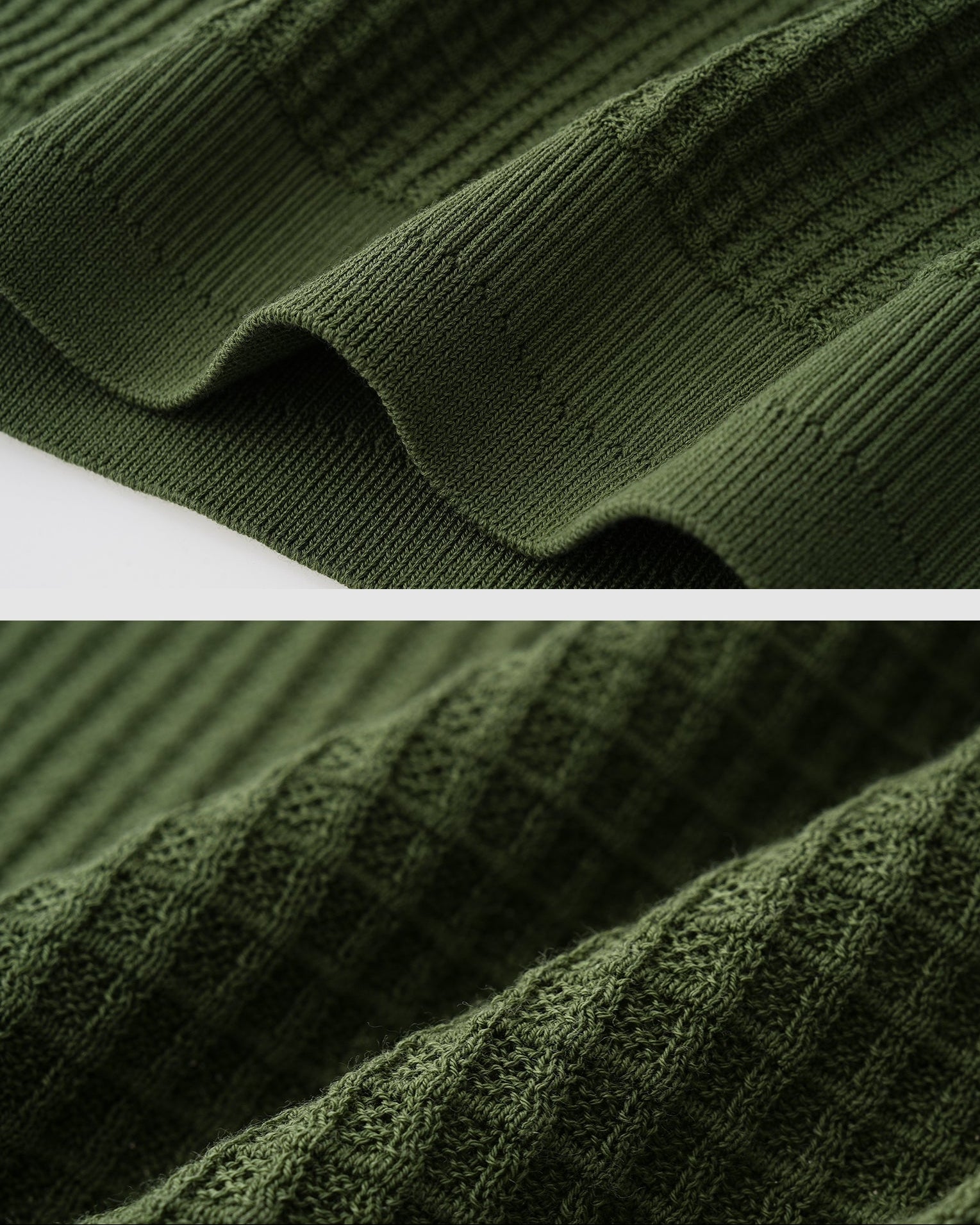 Waffle Silk Knit Polo