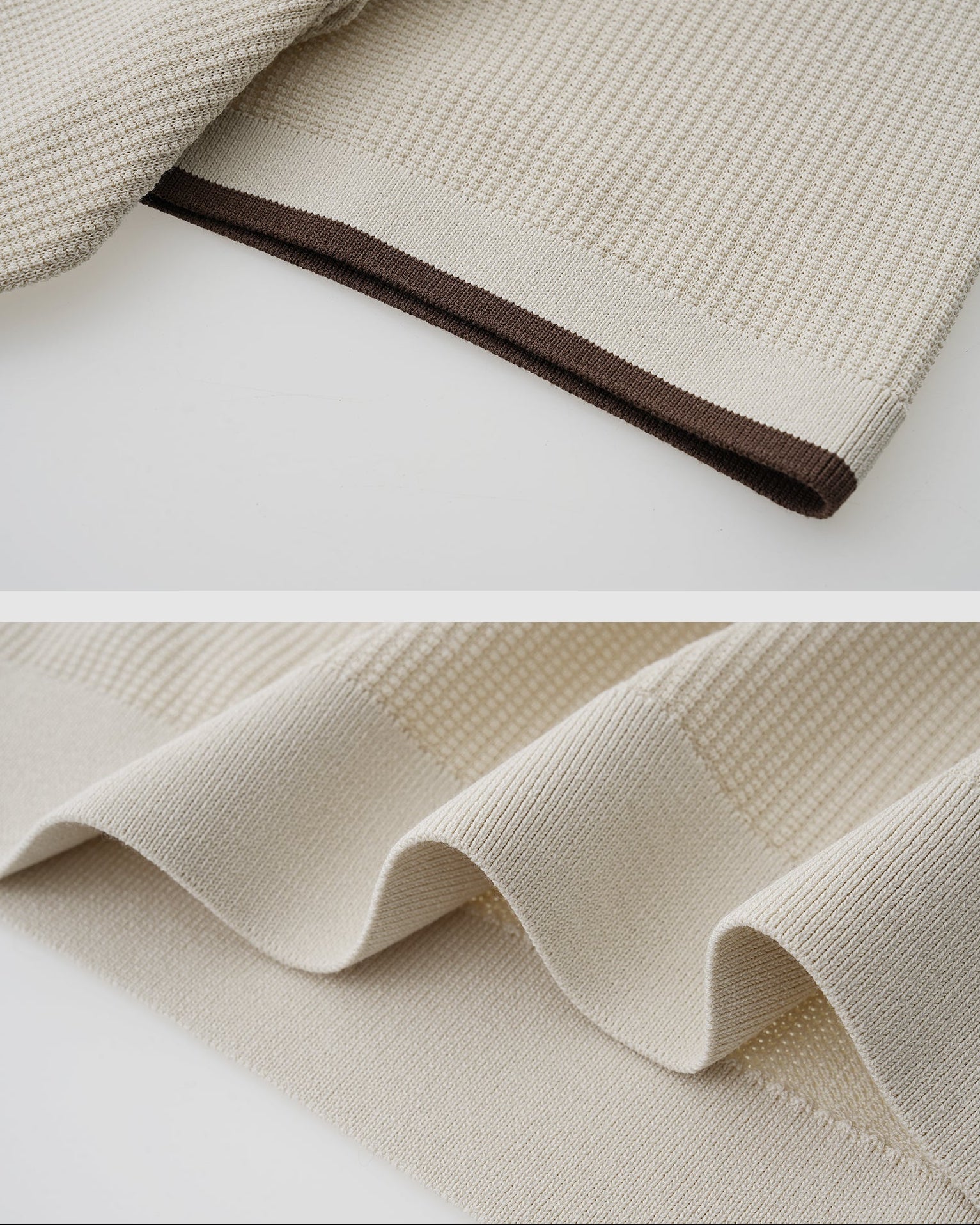 Waffle Cotton Knit Polo