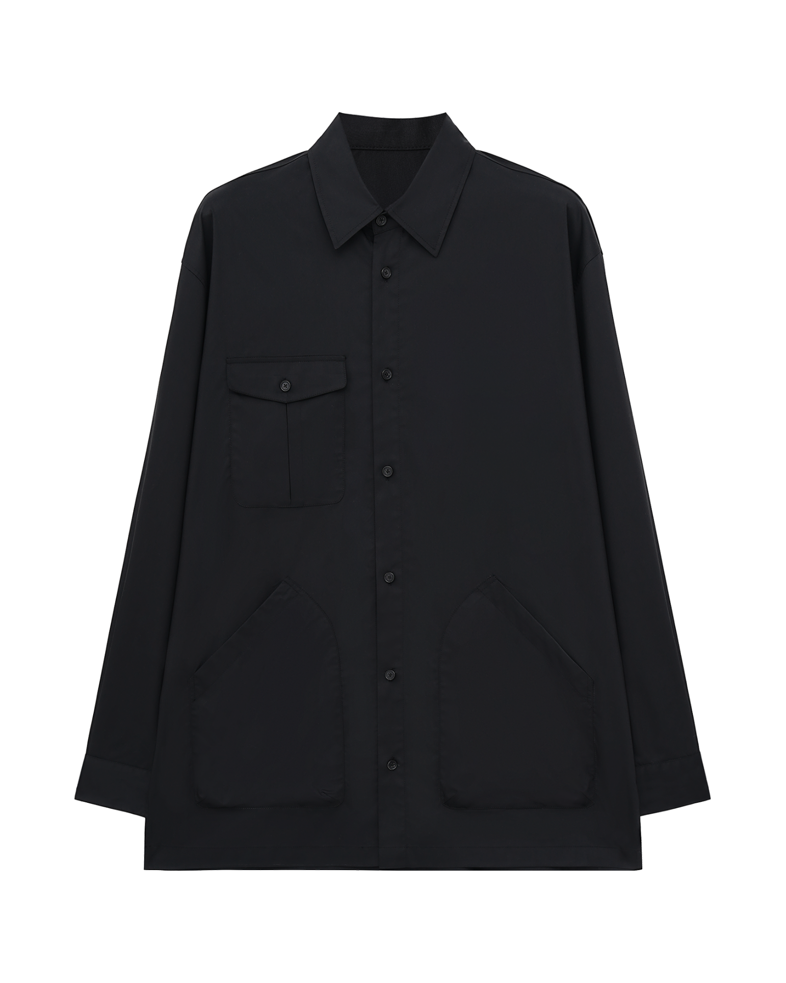 Split Hem Shirt Jacket