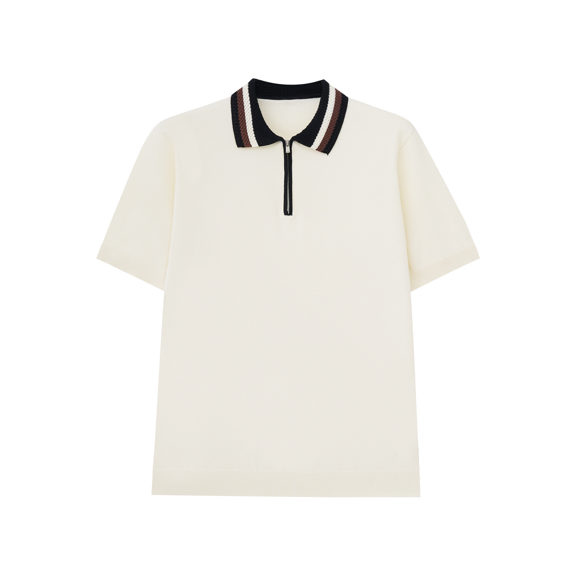 Cooling Stripe Half-Zip Polo