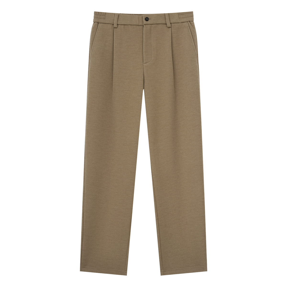 Fleece-Lined Drapey Casual Pants