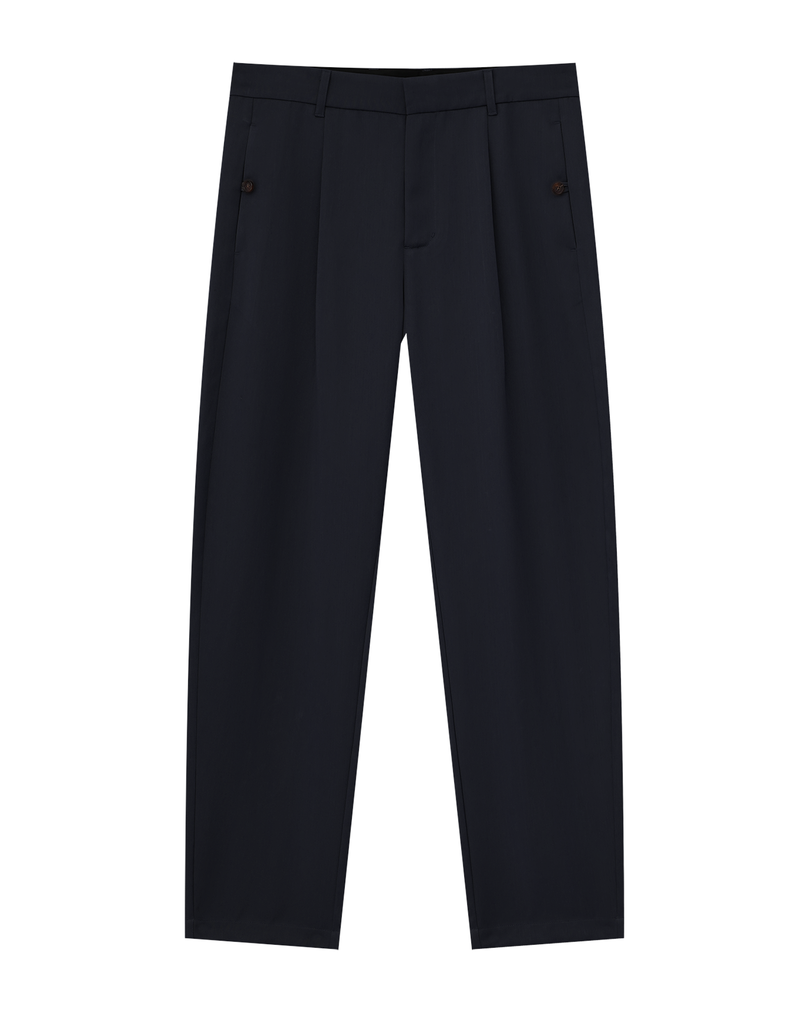 Double-Pleat Draped Trousers