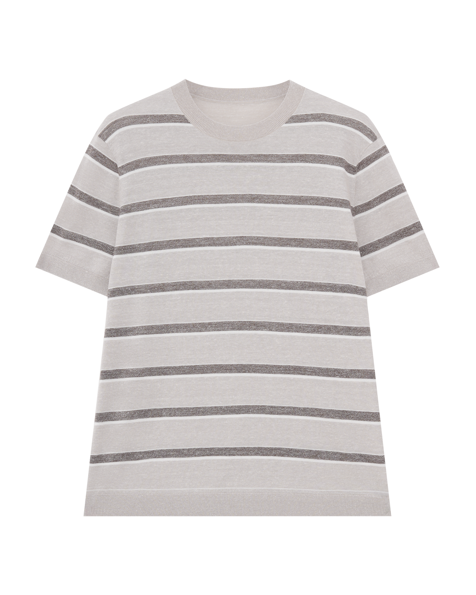 Striped Wool Linen T-Shirt
